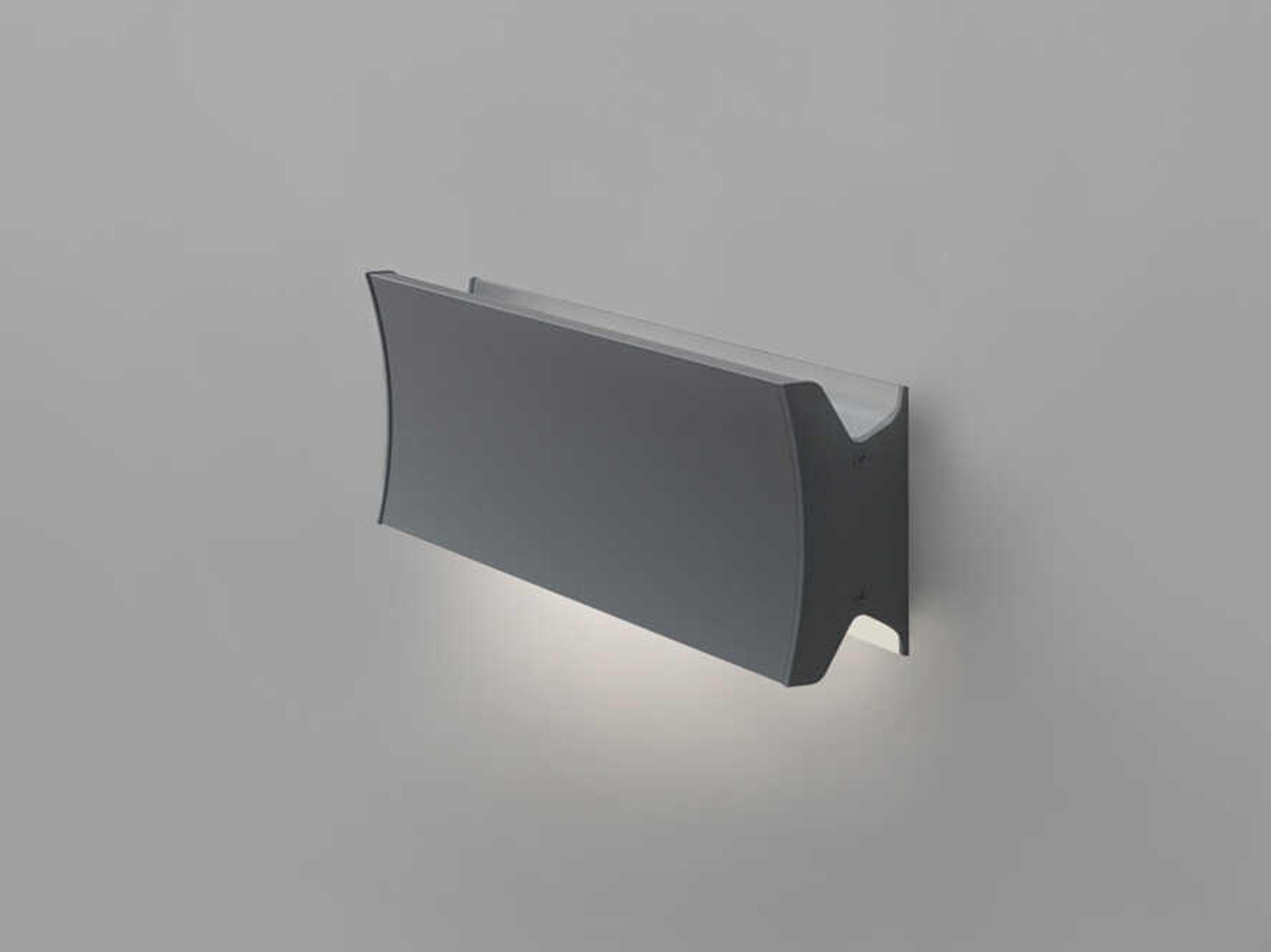 Artemide Lineacurve Anthracite Grey Mono Wall Sconce