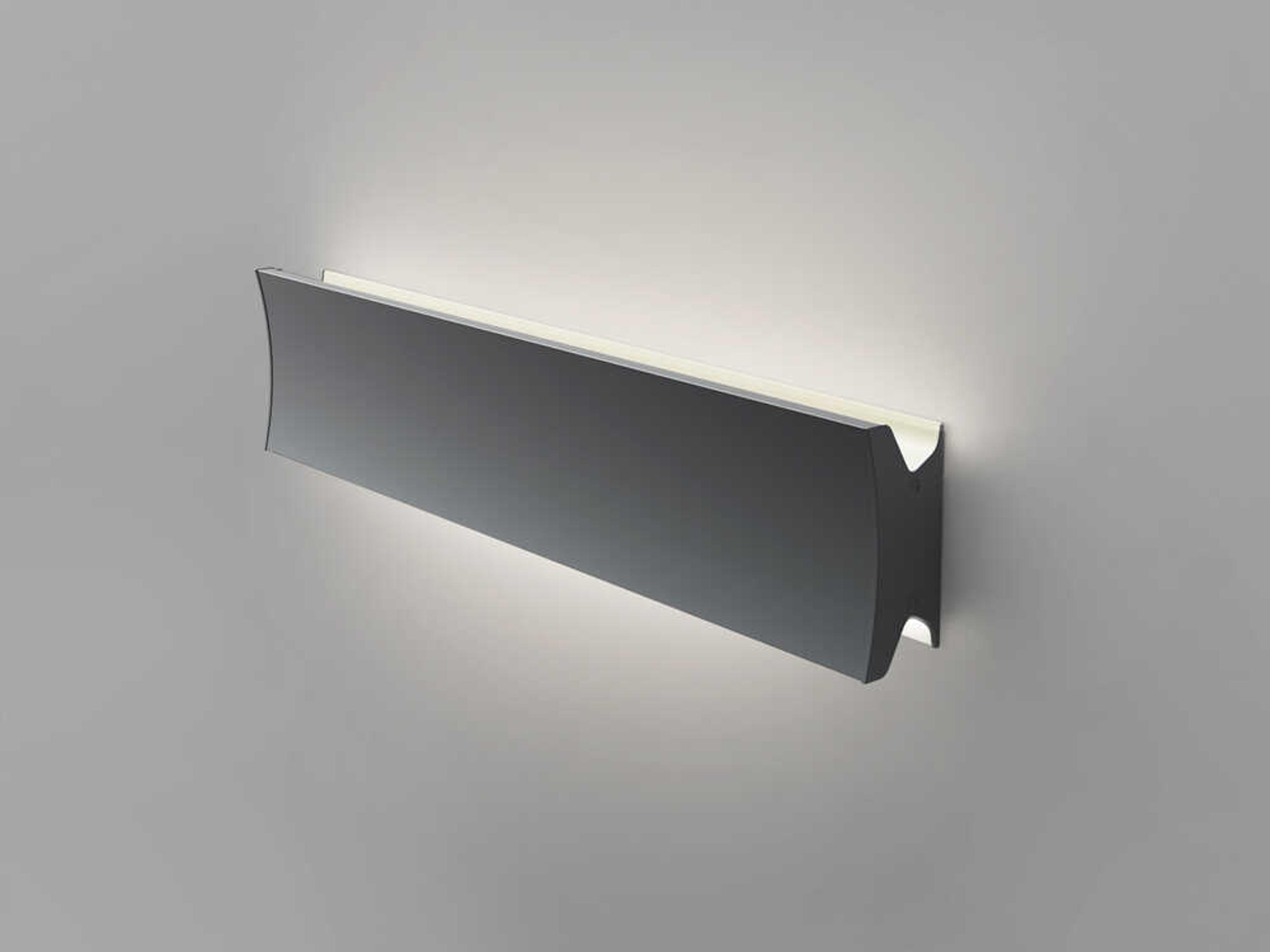 Artemide Lineacurve Anthracite Grey Dual Wall Sconce
