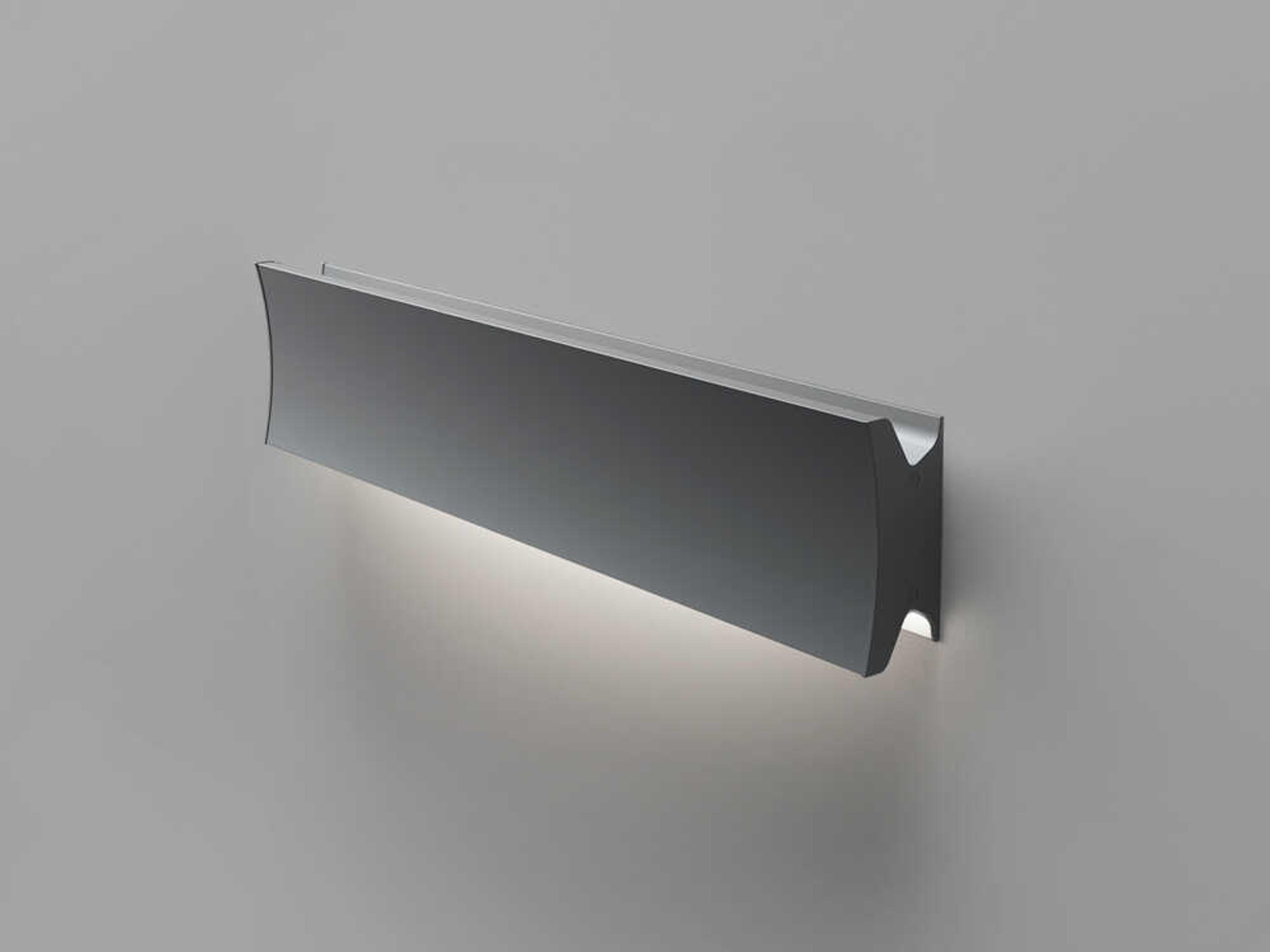 Artemide Lineacurve Anthracite Grey Mono Wall Sconce