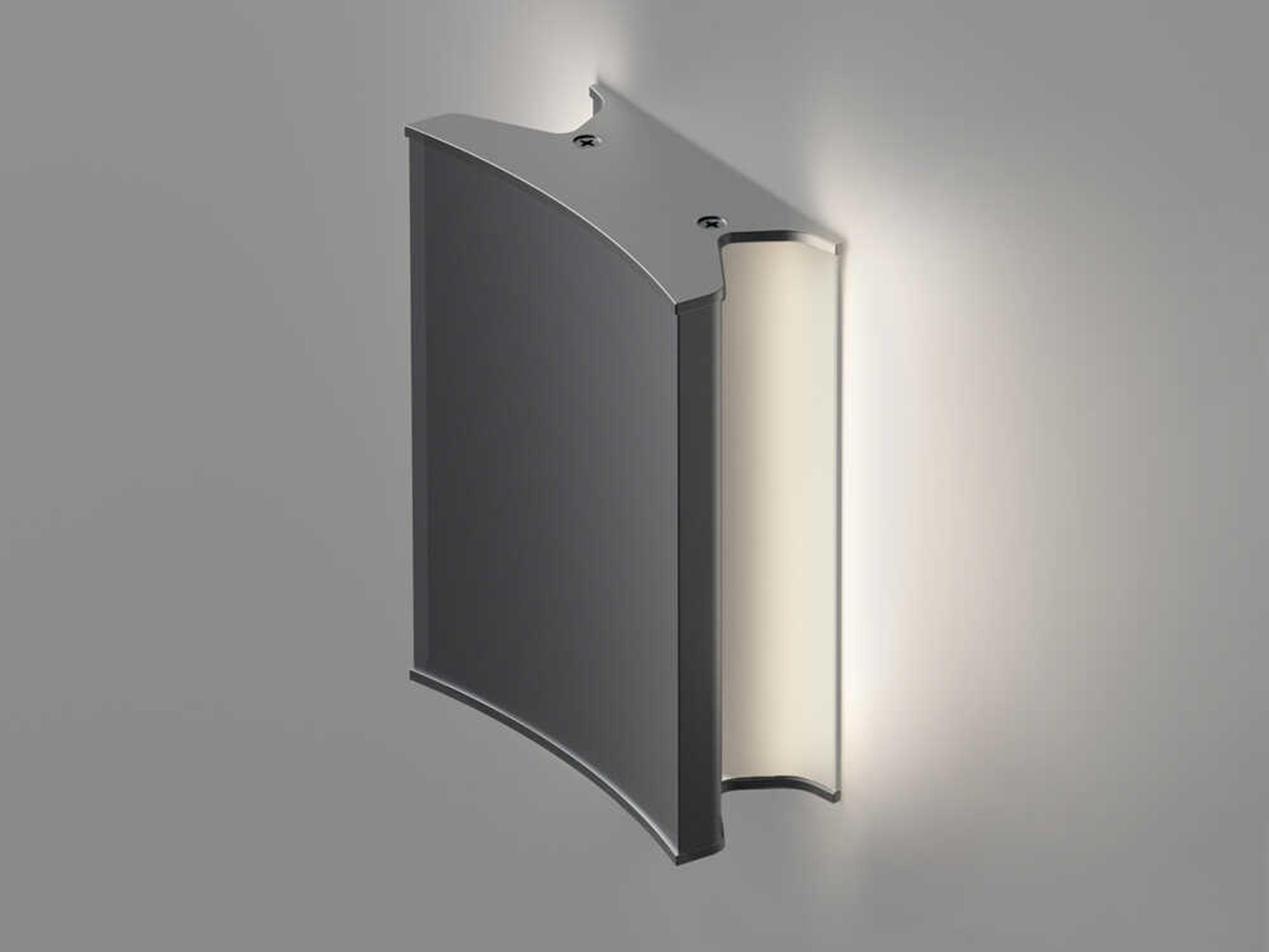 Artemide Lineacurve Mini Anthracite Grey Dual Wall Sconce