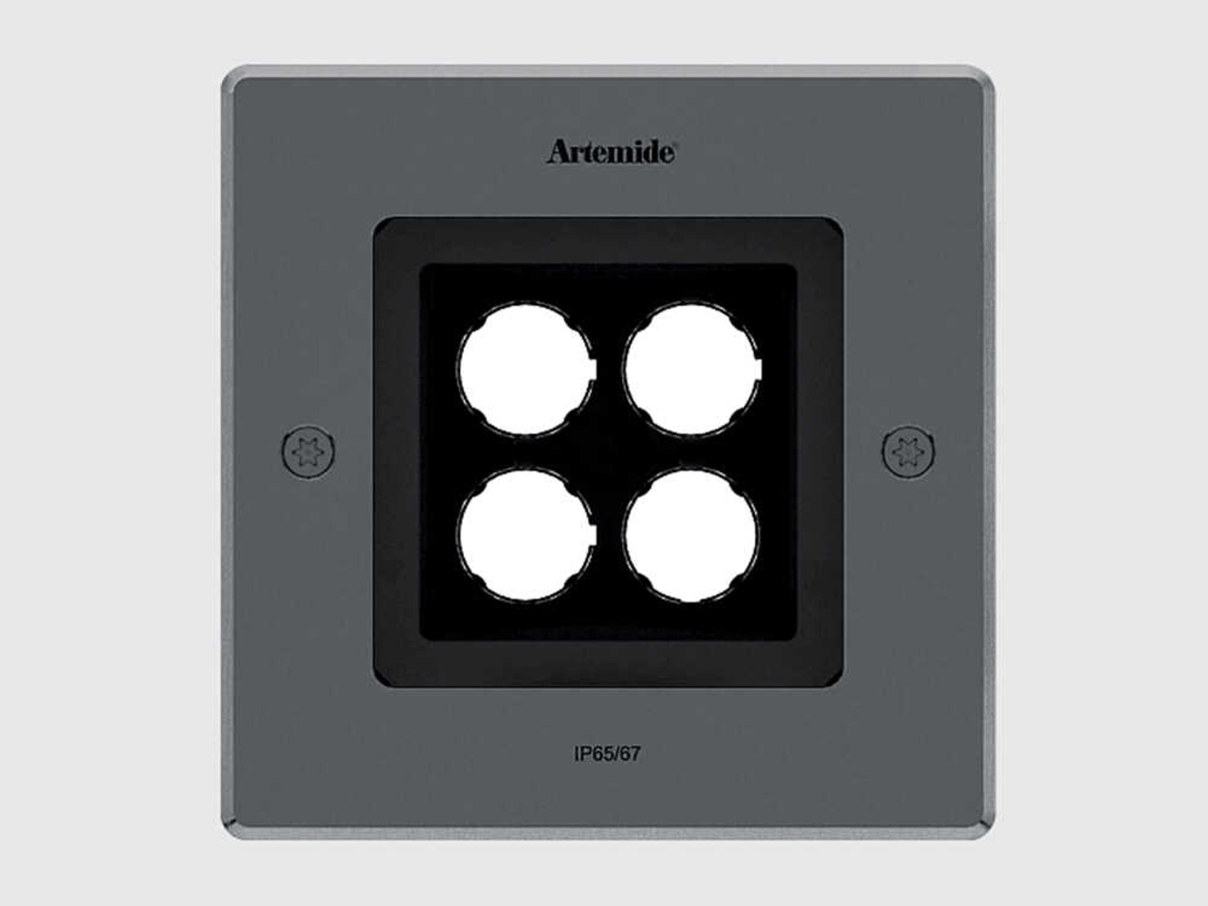 Artemide Ego Drive Over Stainless Steel Flush Mount