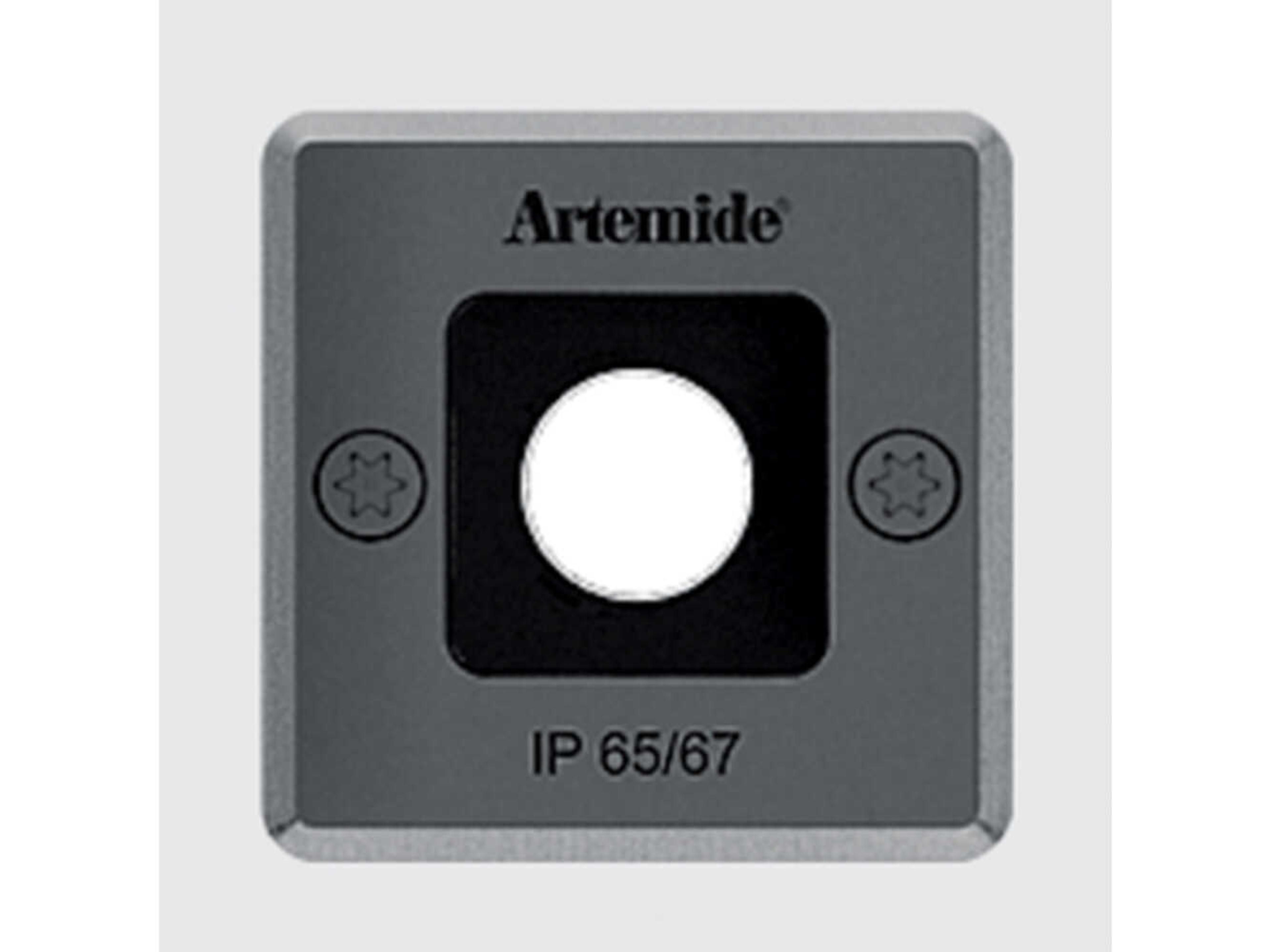 Artemide Ego Downlight Stainless Steel Flush Mount