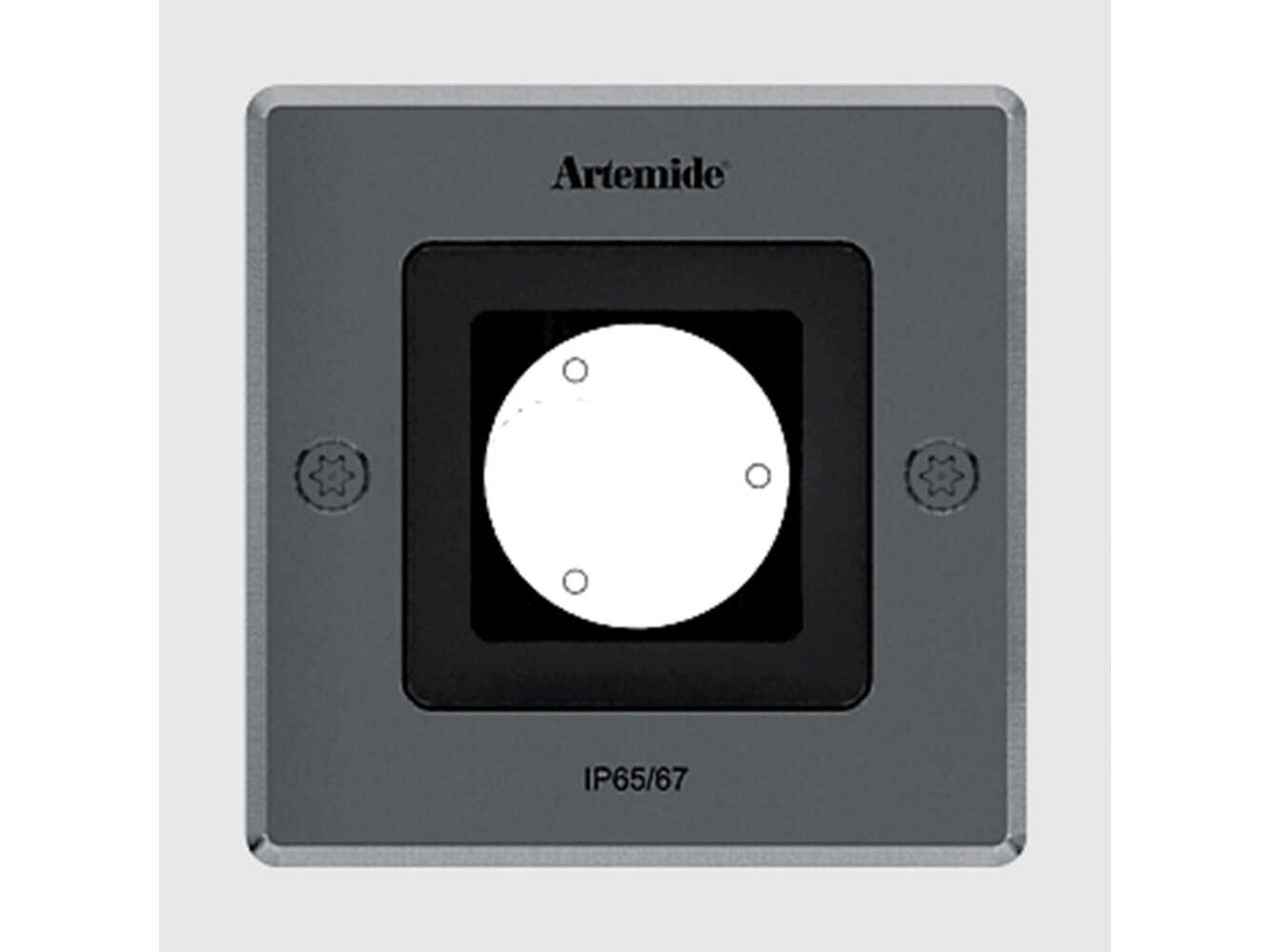 Artemide Ego Downlight Stainless Steel Flush Mount