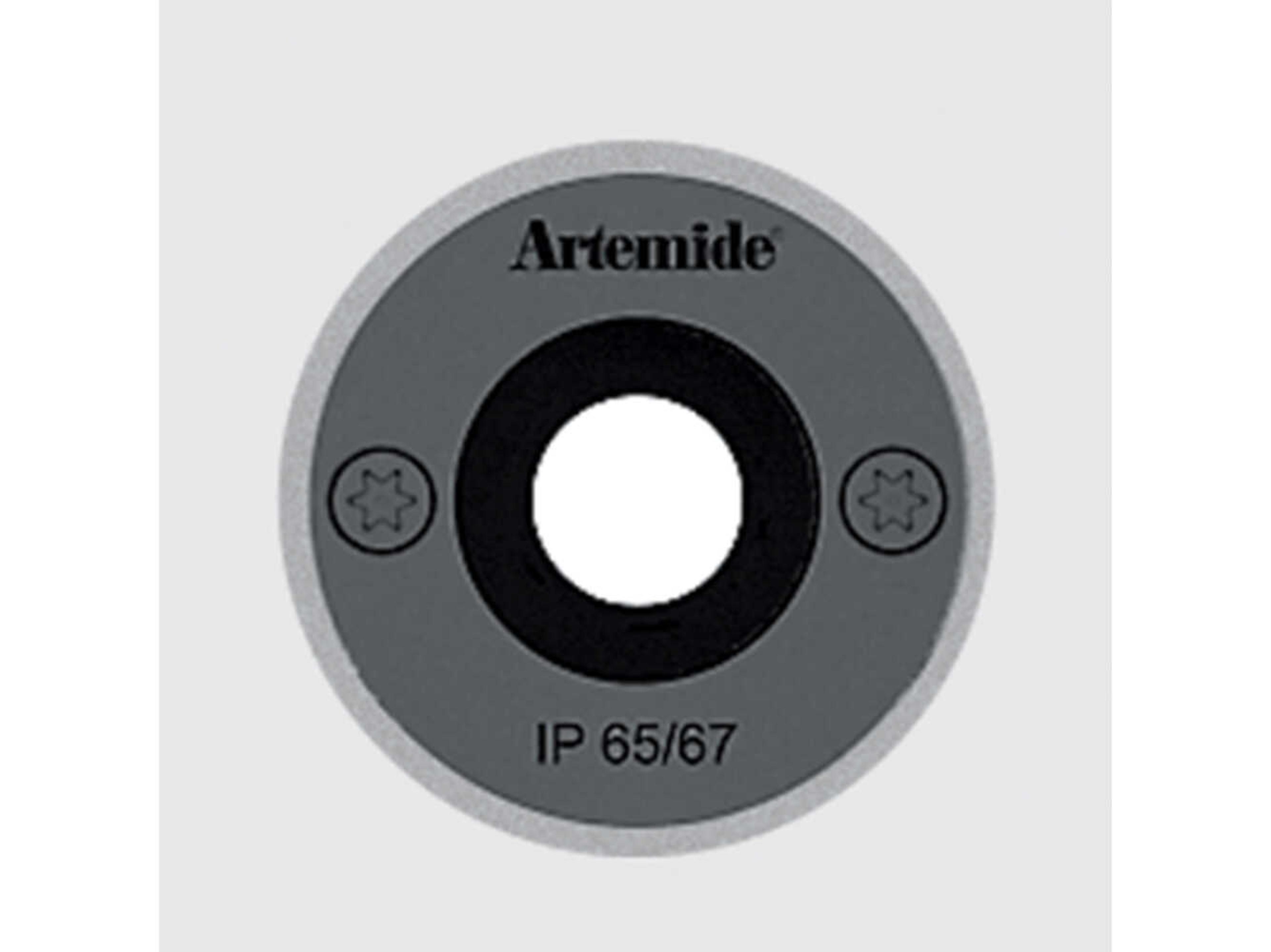 Artemide Ego Downlight Stainless Steel Round Flush Mount
