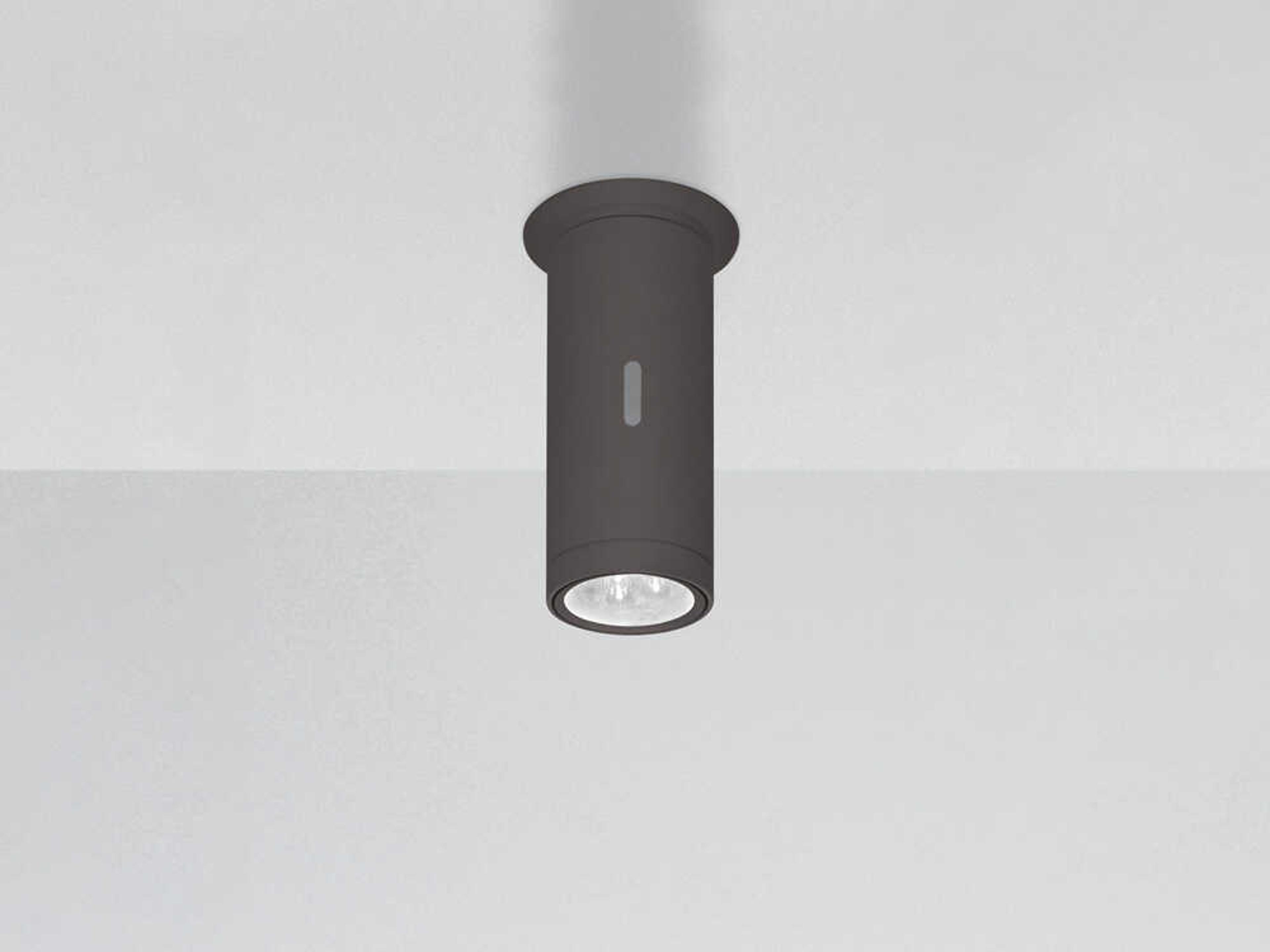 Artemide Calumet Anthracite Grey Cylinder Flush Mount