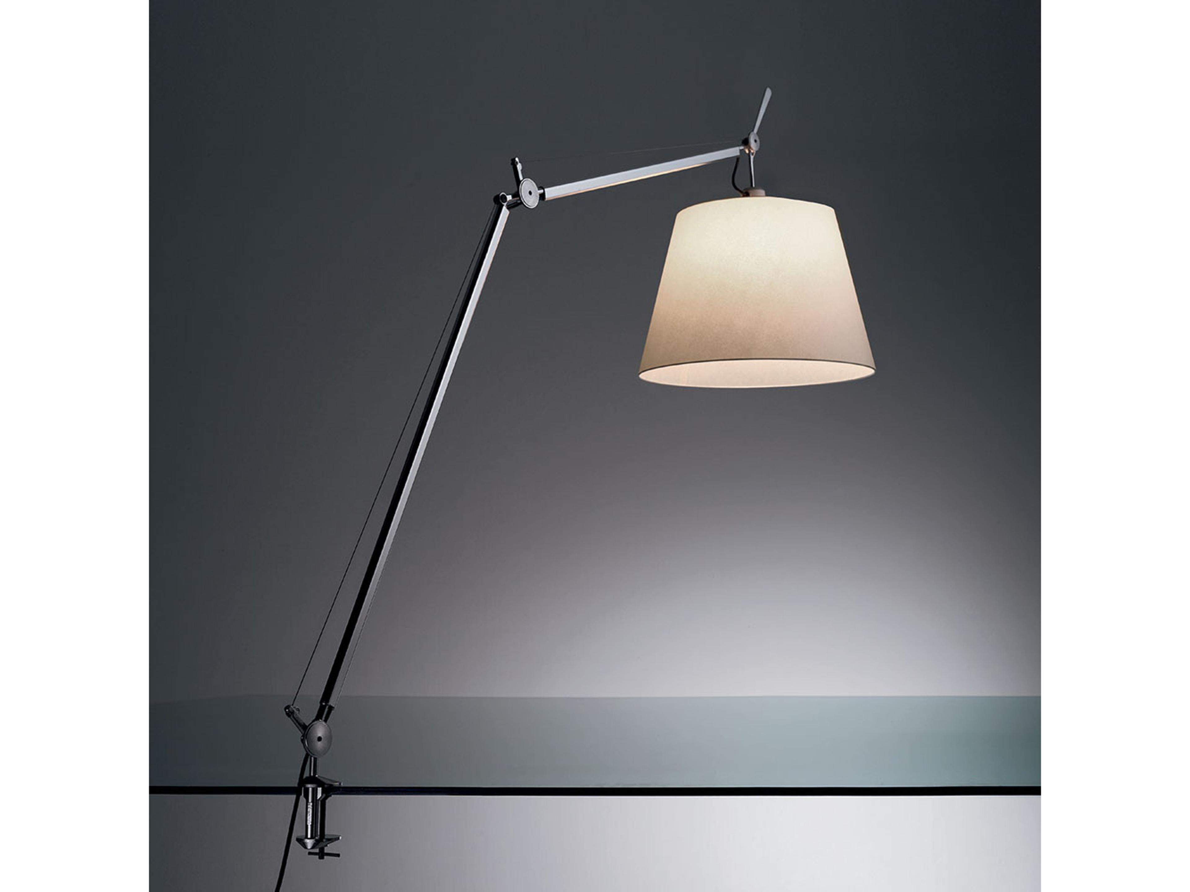 Artemide Tolomeo Mega Parchment Silver Table Lamp