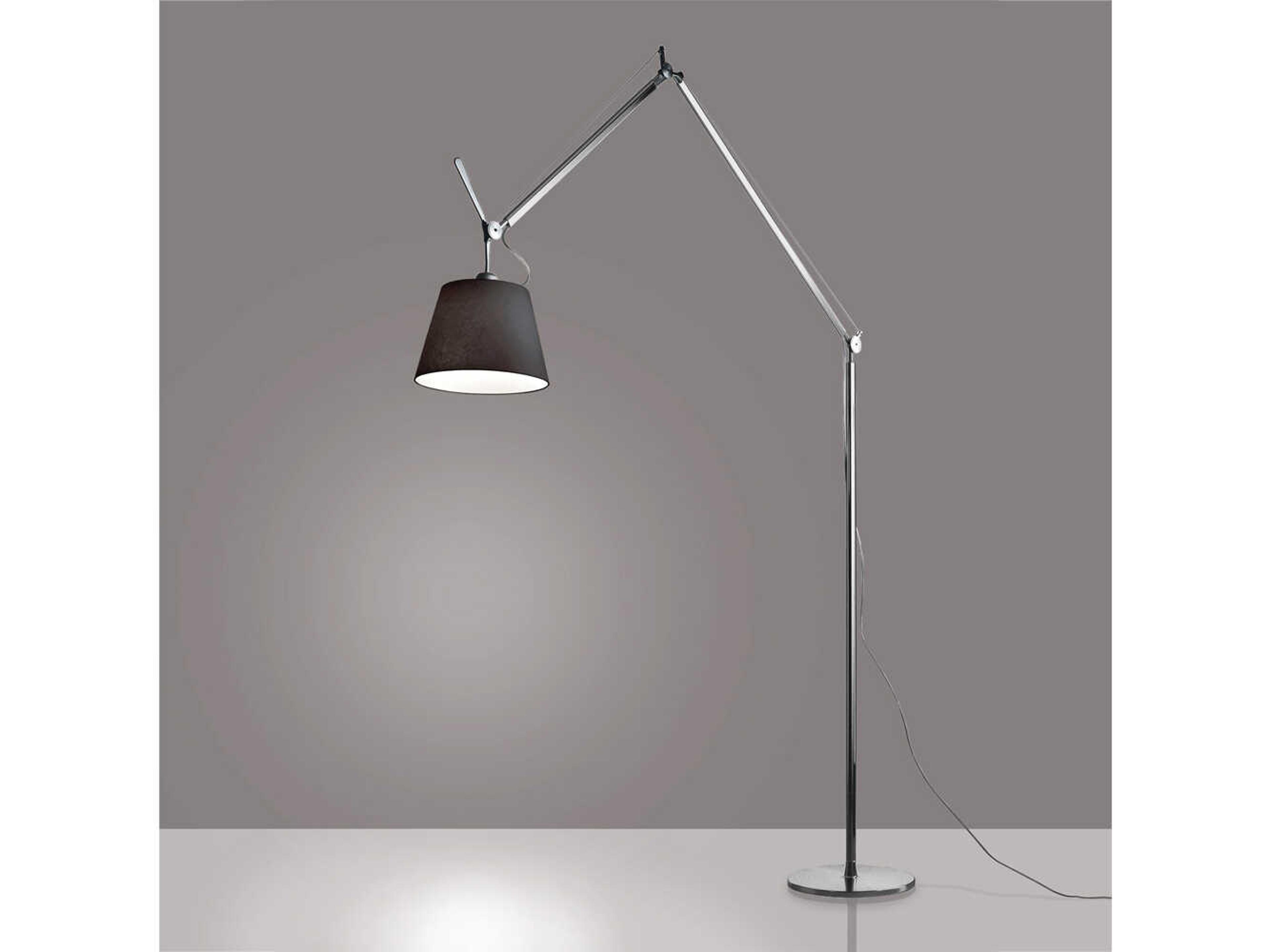 Artemide Tolomeo Mega Black Floor Lamp
