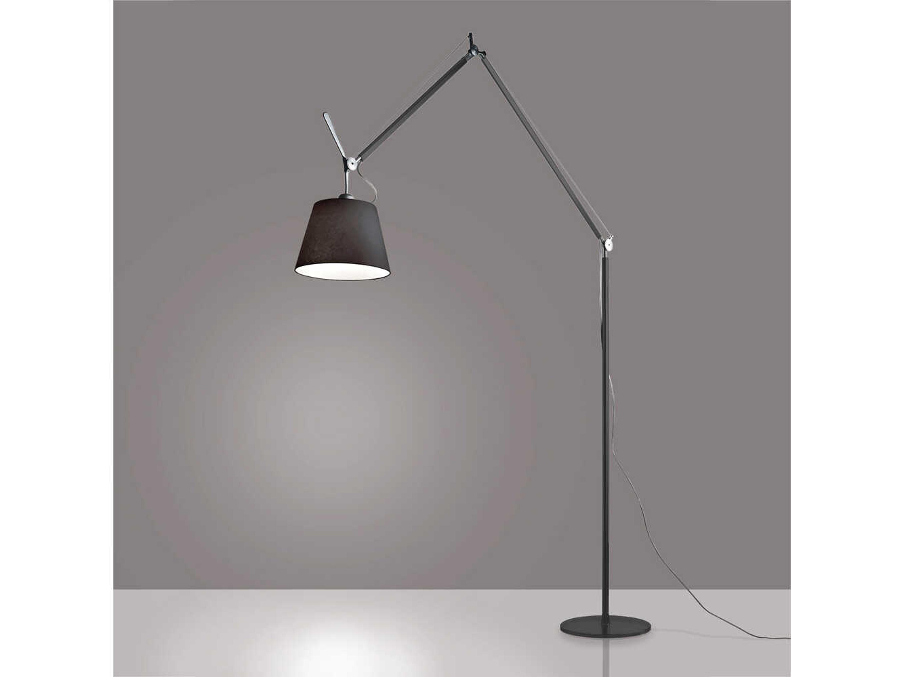 Artemide Tolomeo Mega Black Floor Lamp