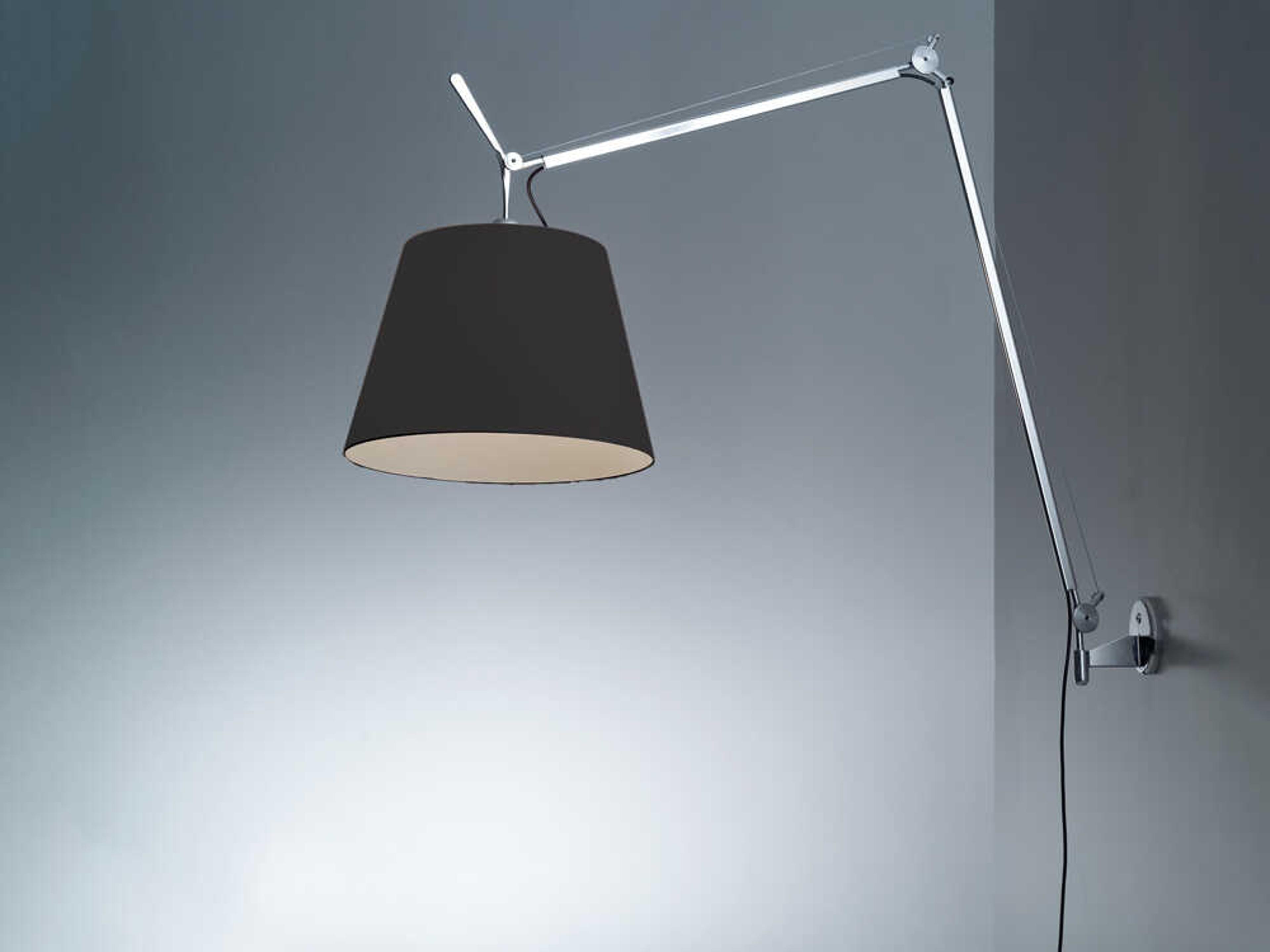 Artemide Tolomeo Mega Black Swing Wall Sconce