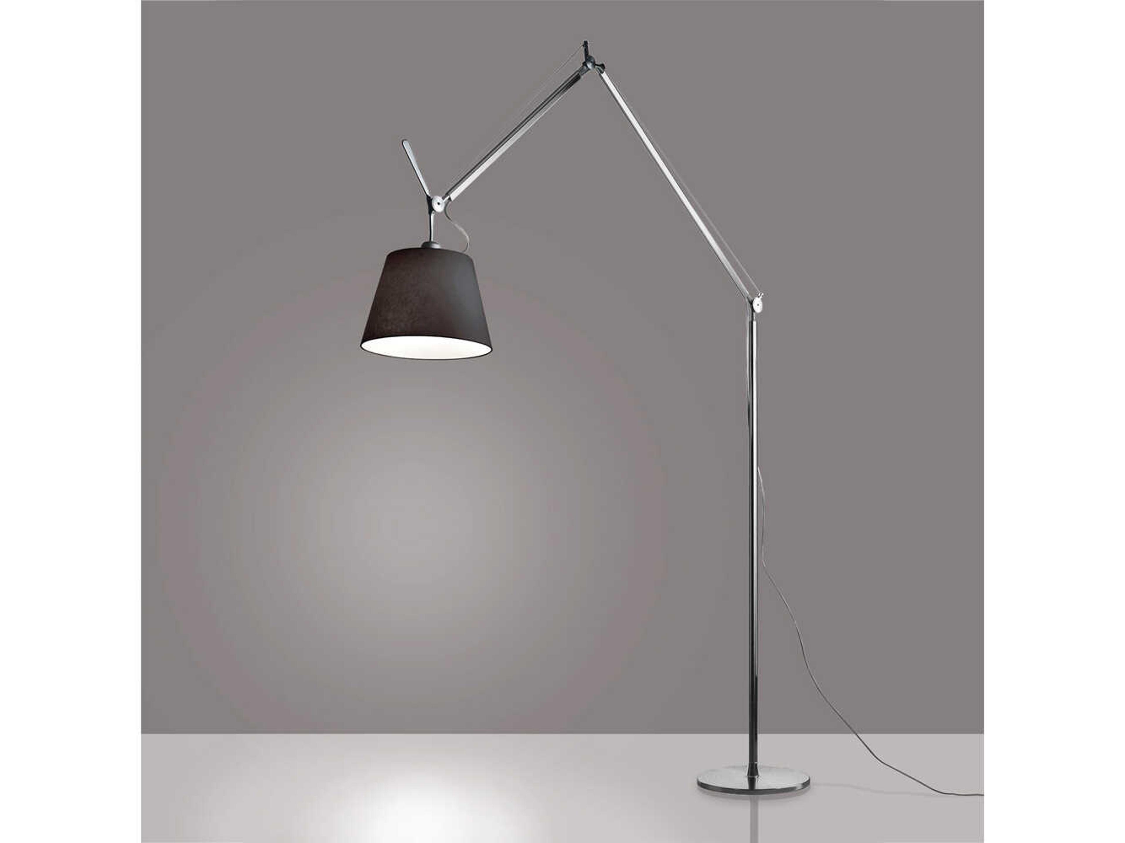 Artemide Tolomeo Mega Black Floor Lamp