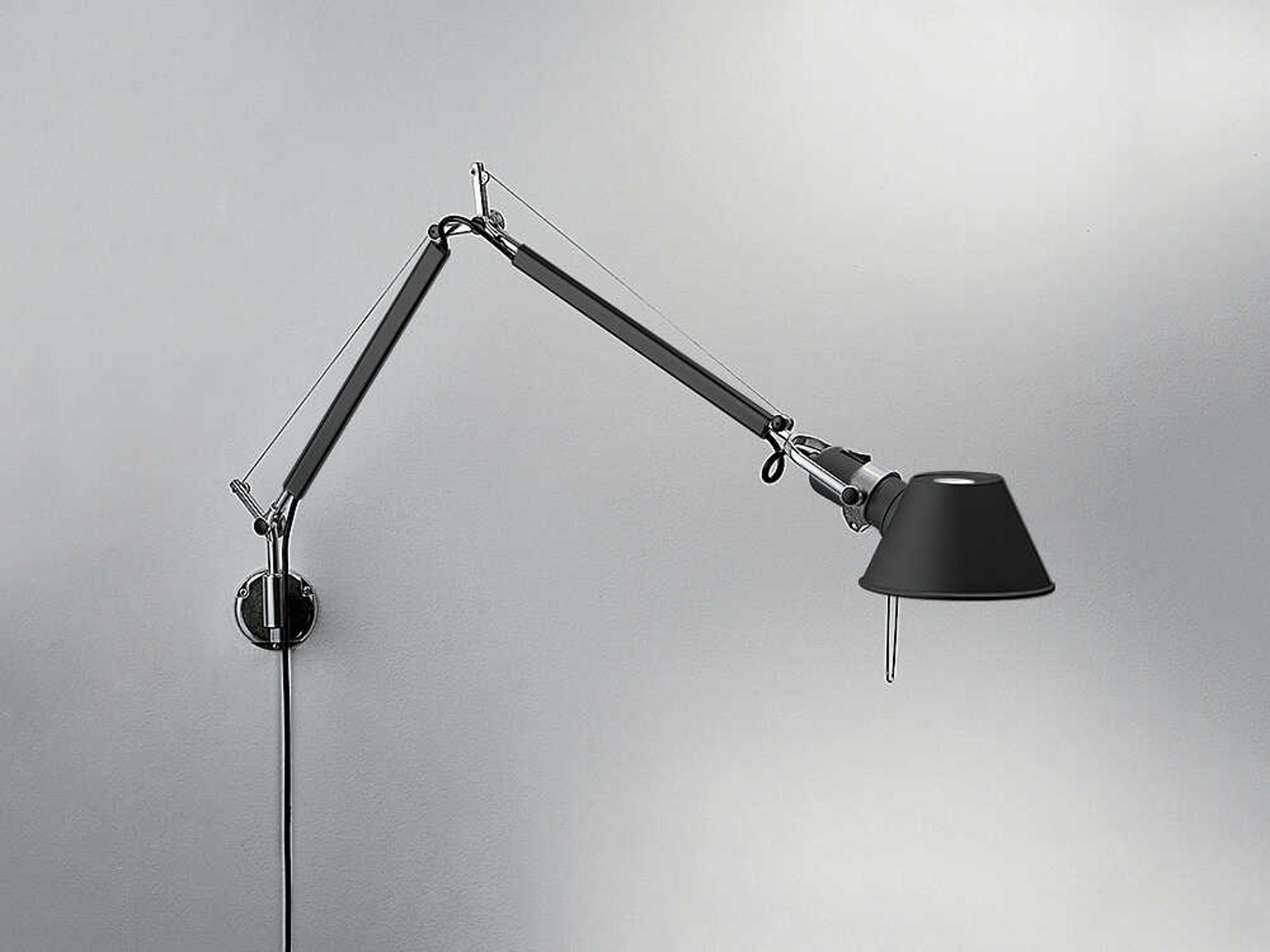 Artemide Tolomeo Mini Black Swing Wall Sconce