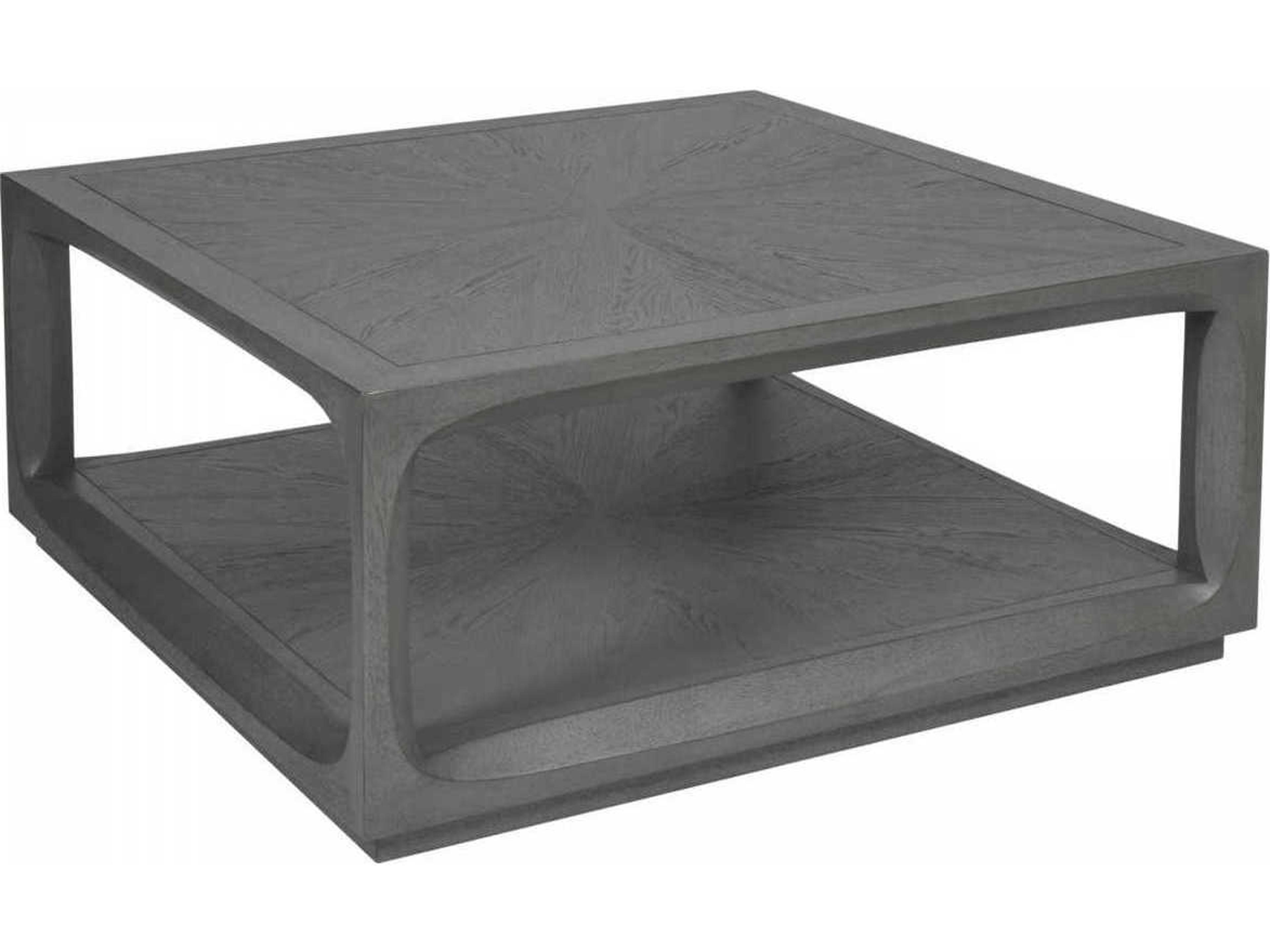Artistica Appellation Square Wood Gray Cocktail Table