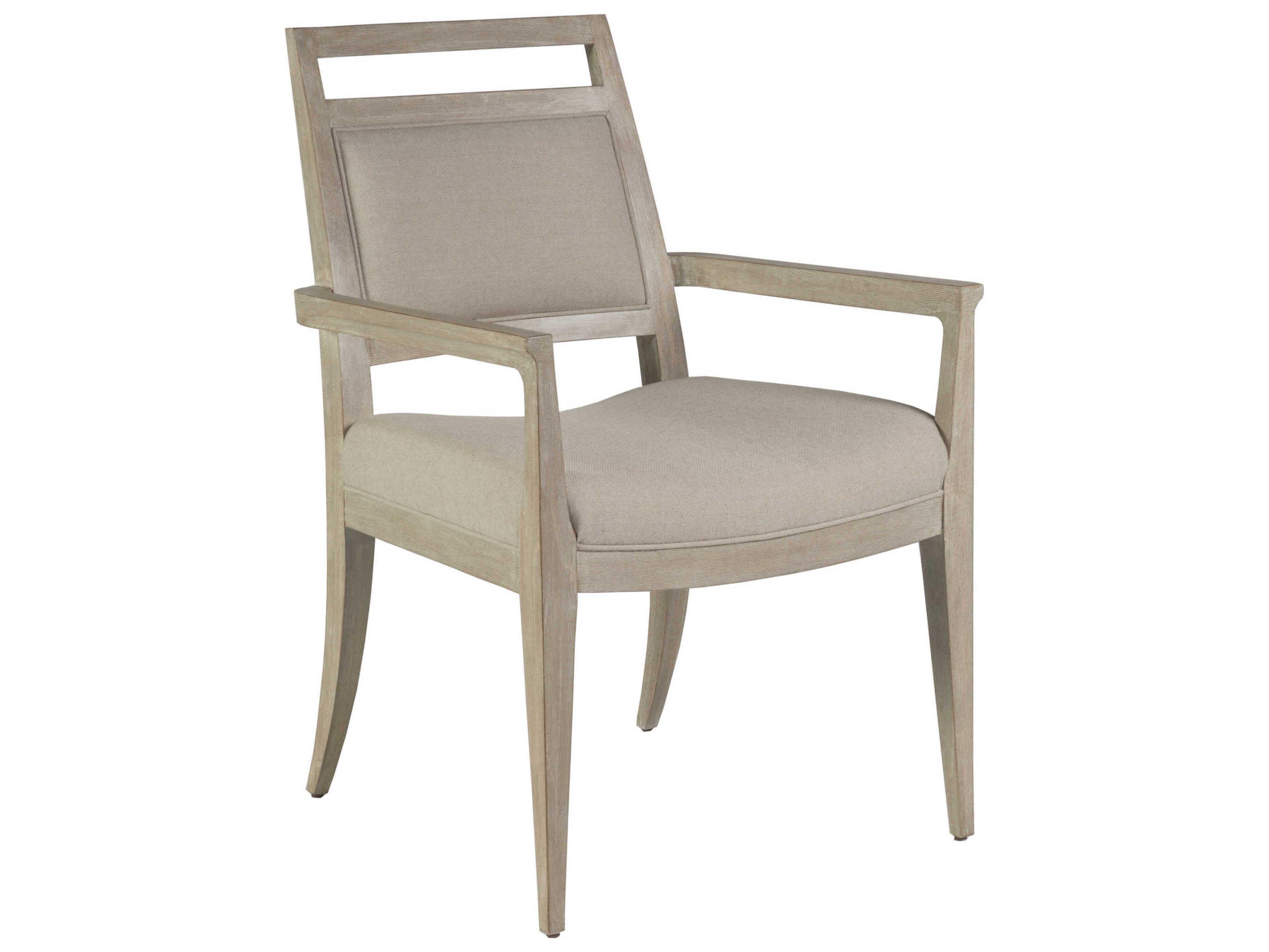 Artistica Nico Bianco Upholstered Arm Dining Chair