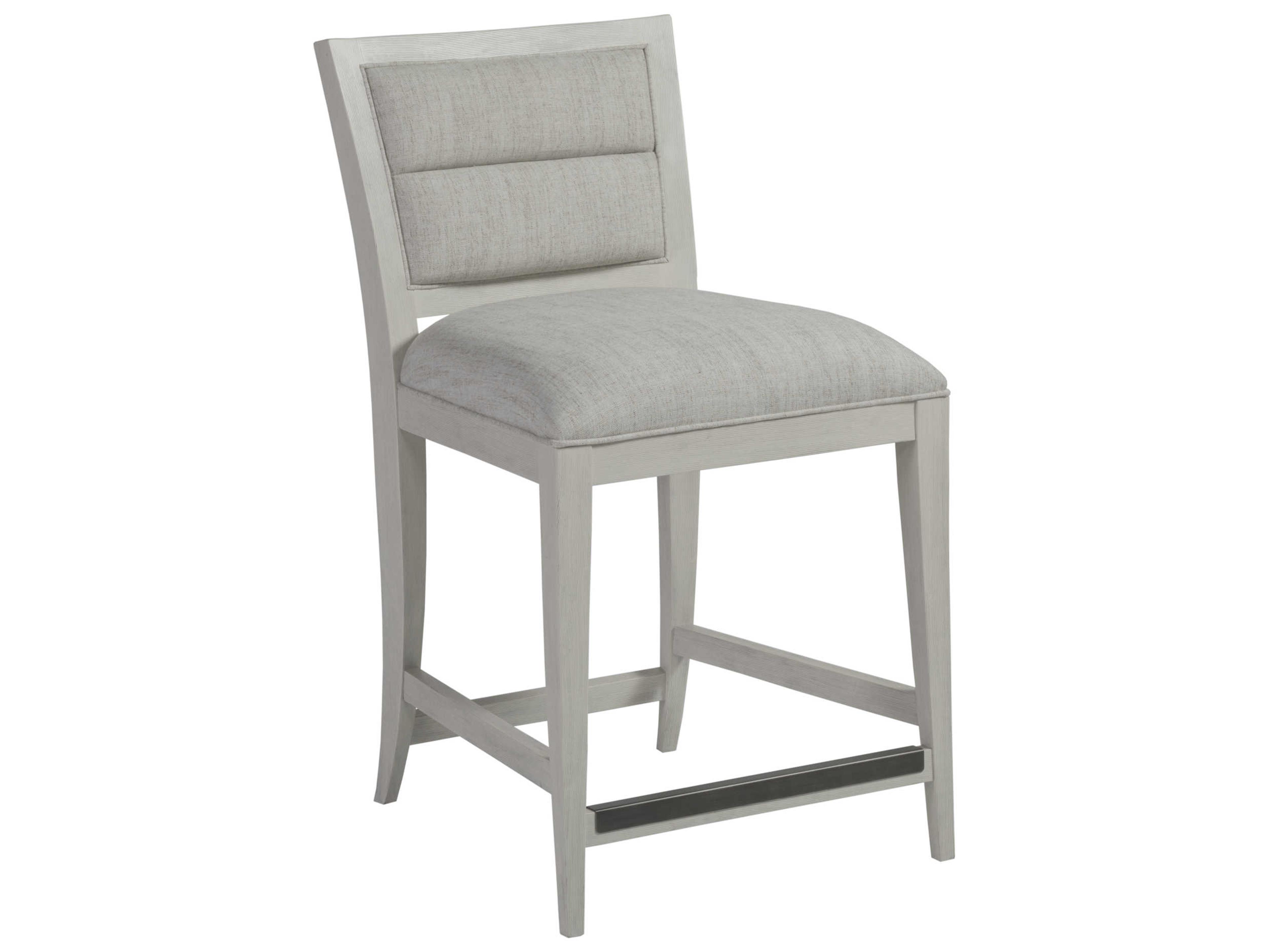 Artistica Signature Designs Stella Upholstered Hardwood Cerused Dark Chocolate Brown Counter Stool