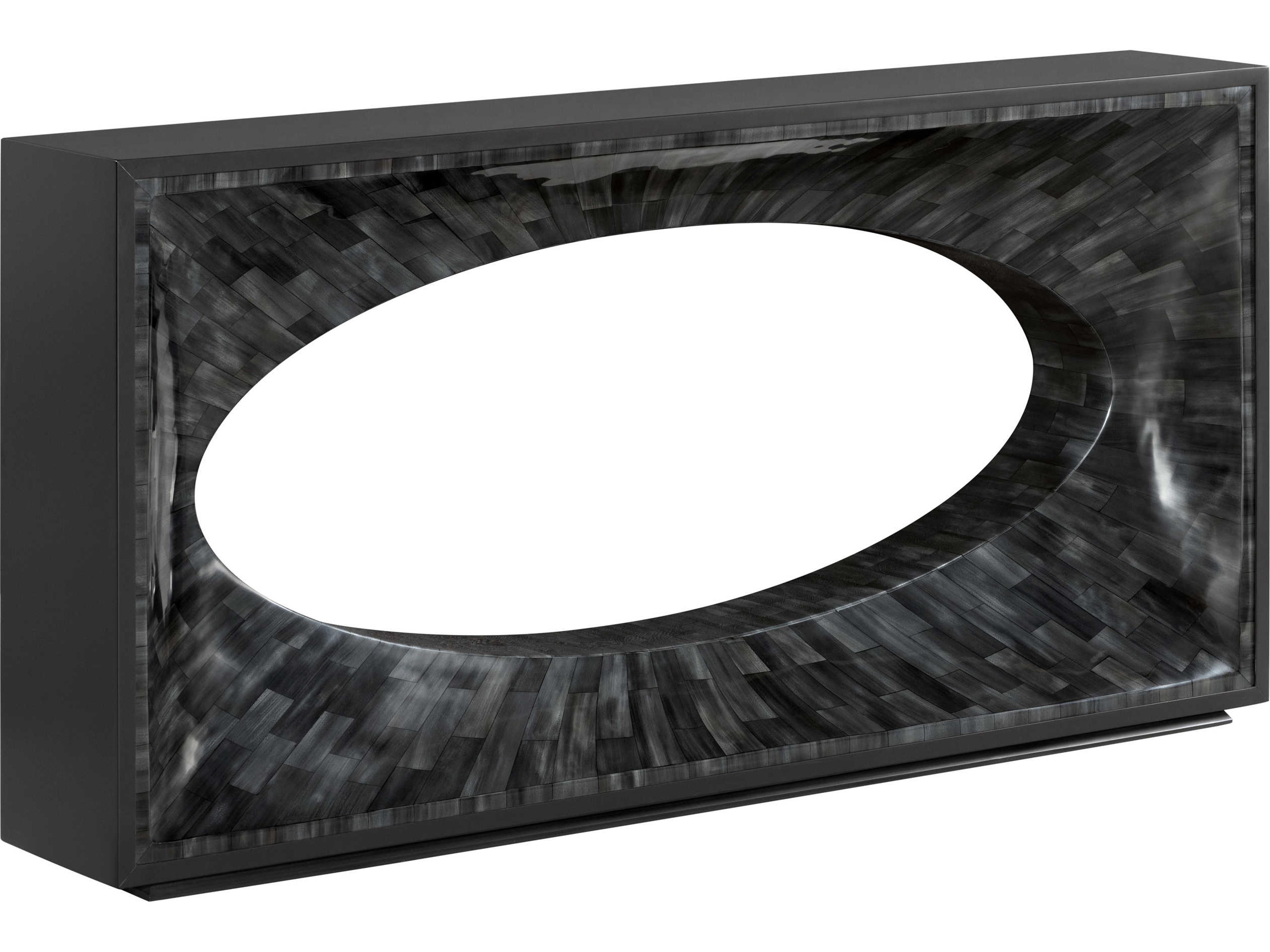 Artistica Signature Designs Elation Rectangular Wood Dark Gray Bone Console Table