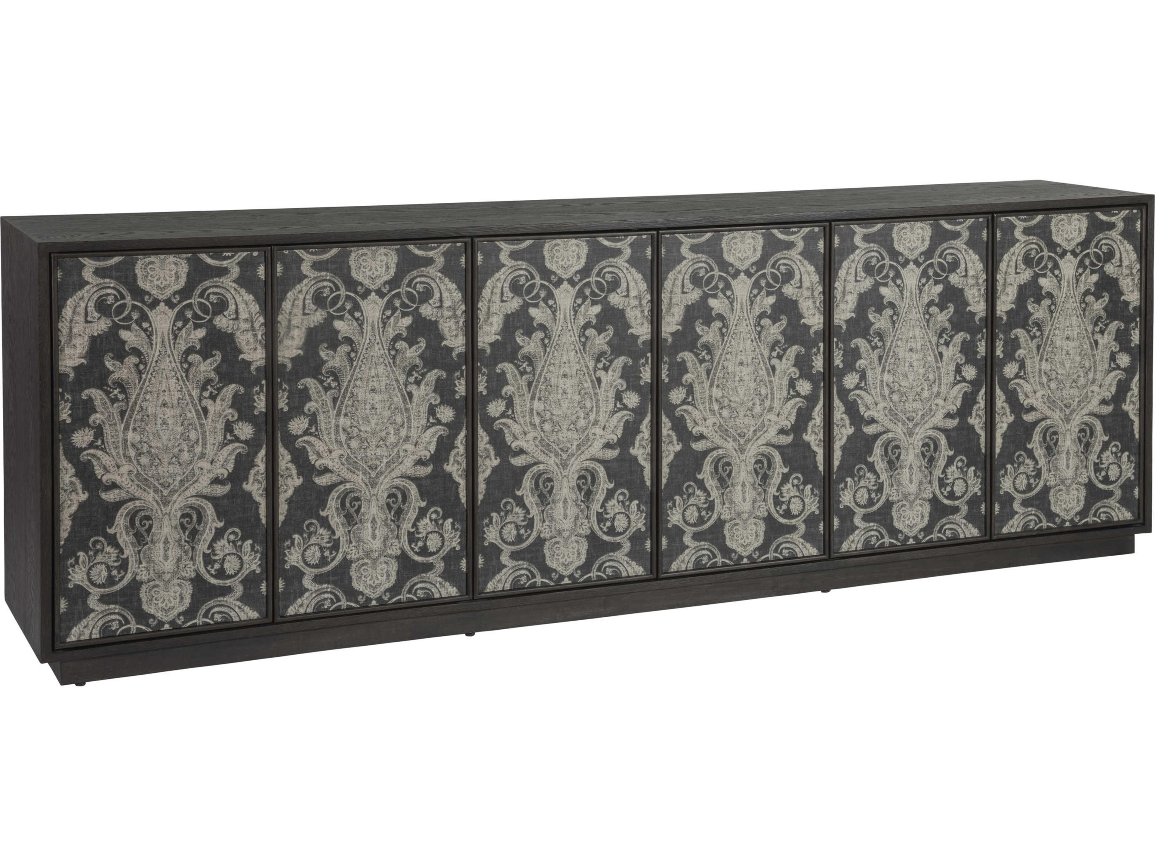 Artistica Signature Designs Venerato Long 98" Hardwood Mocha Brown With Satin Sheen Media Console