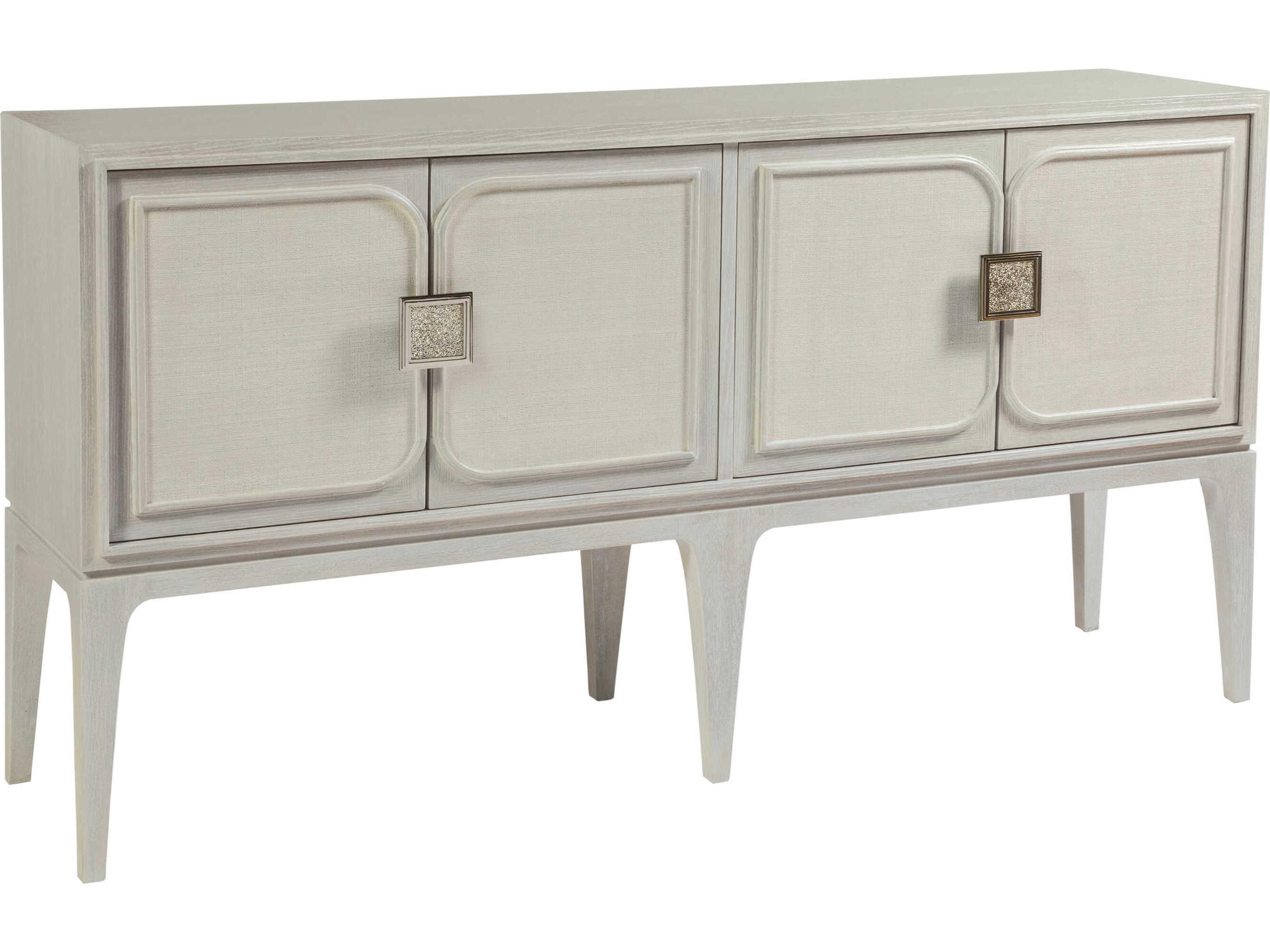 Artistica Signature Designs Elixer 75" Oak Wood Misty White Gray Media Console