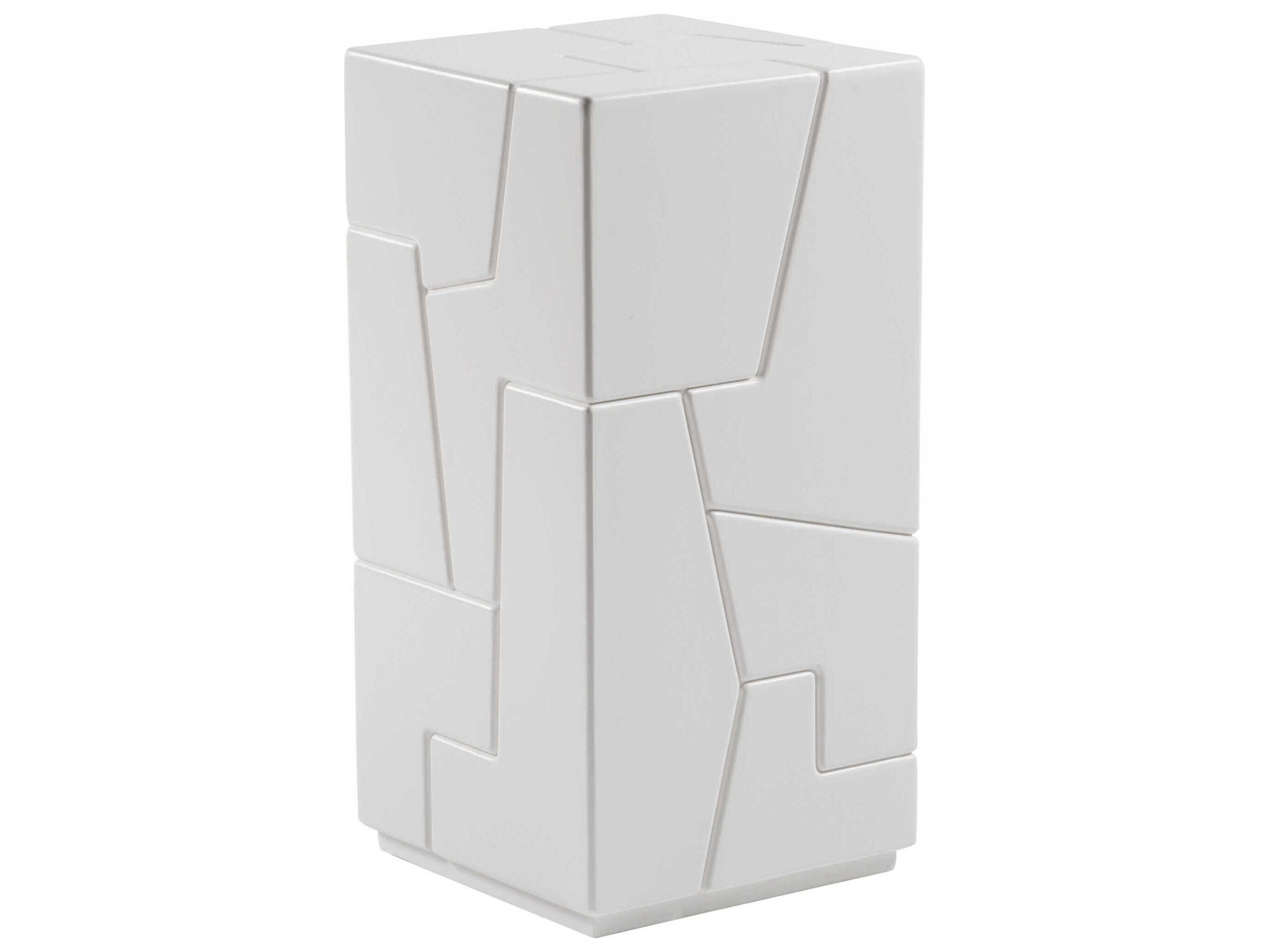 Artistica Mar Monte Square Resin Ivory End Table