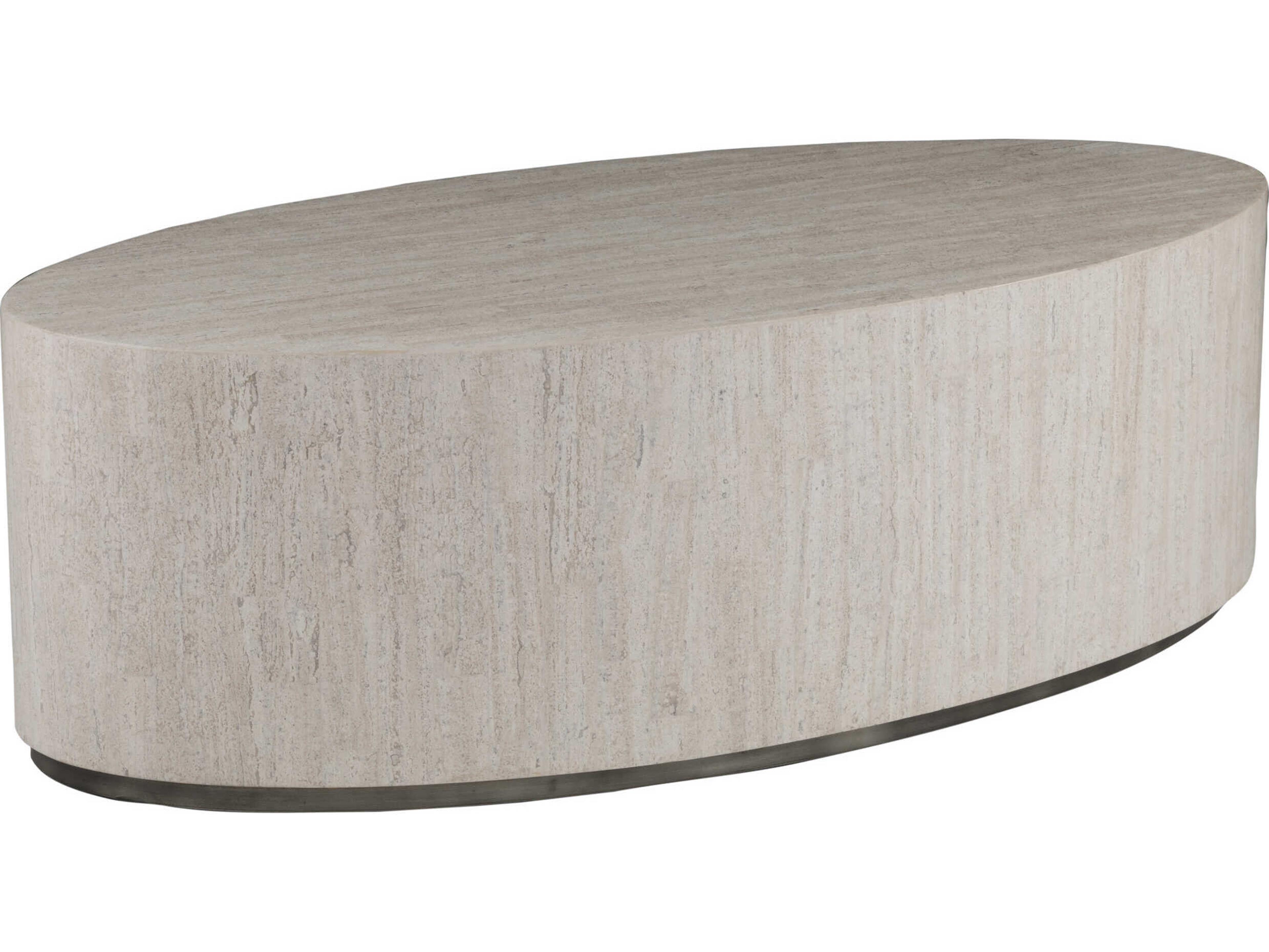 Artistica Cassio Oval Wood Creamy White Coffee Table