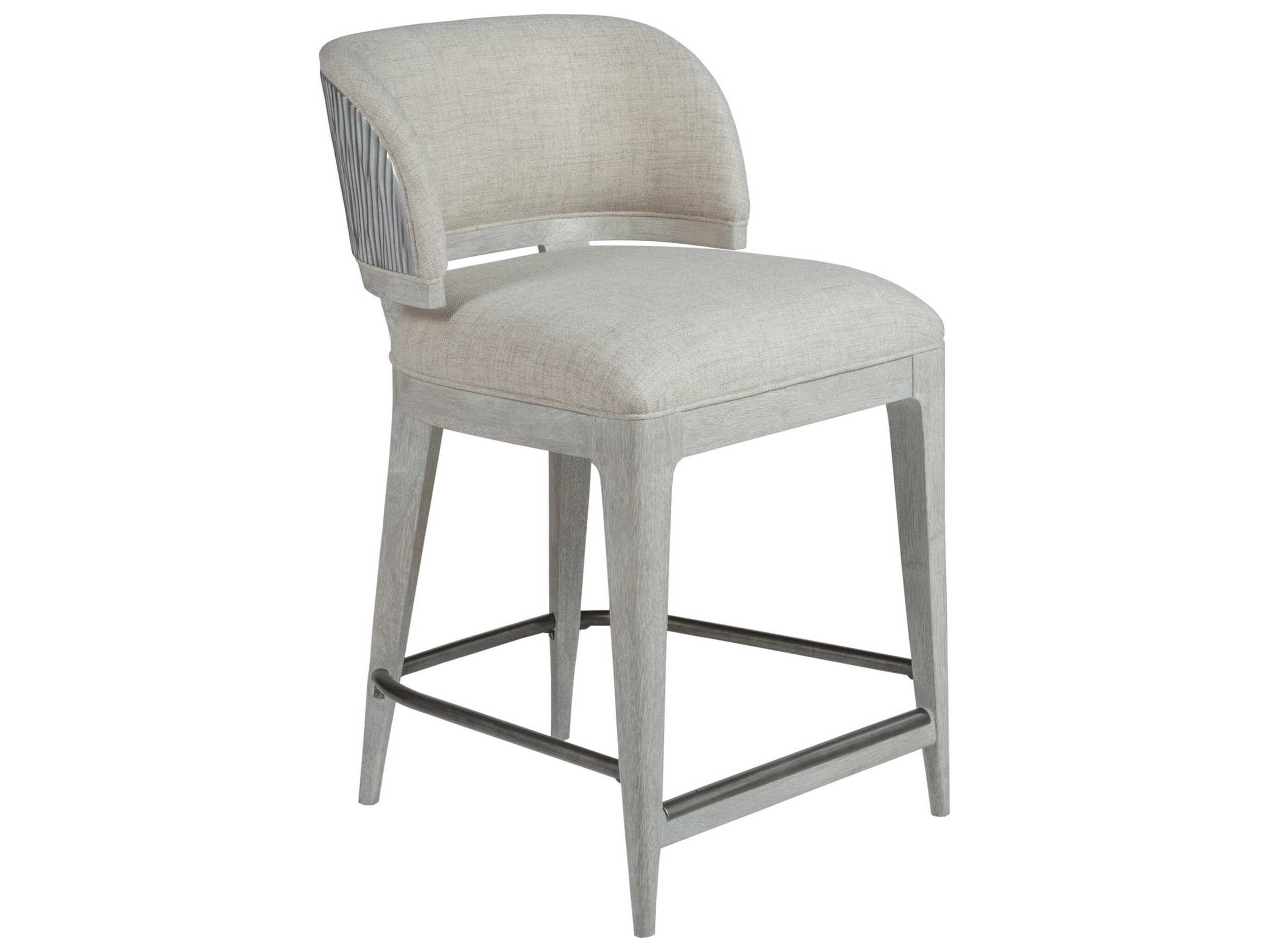 Artistica Signature Designs Olivia Silver Leaf Upholstered Counter Stool