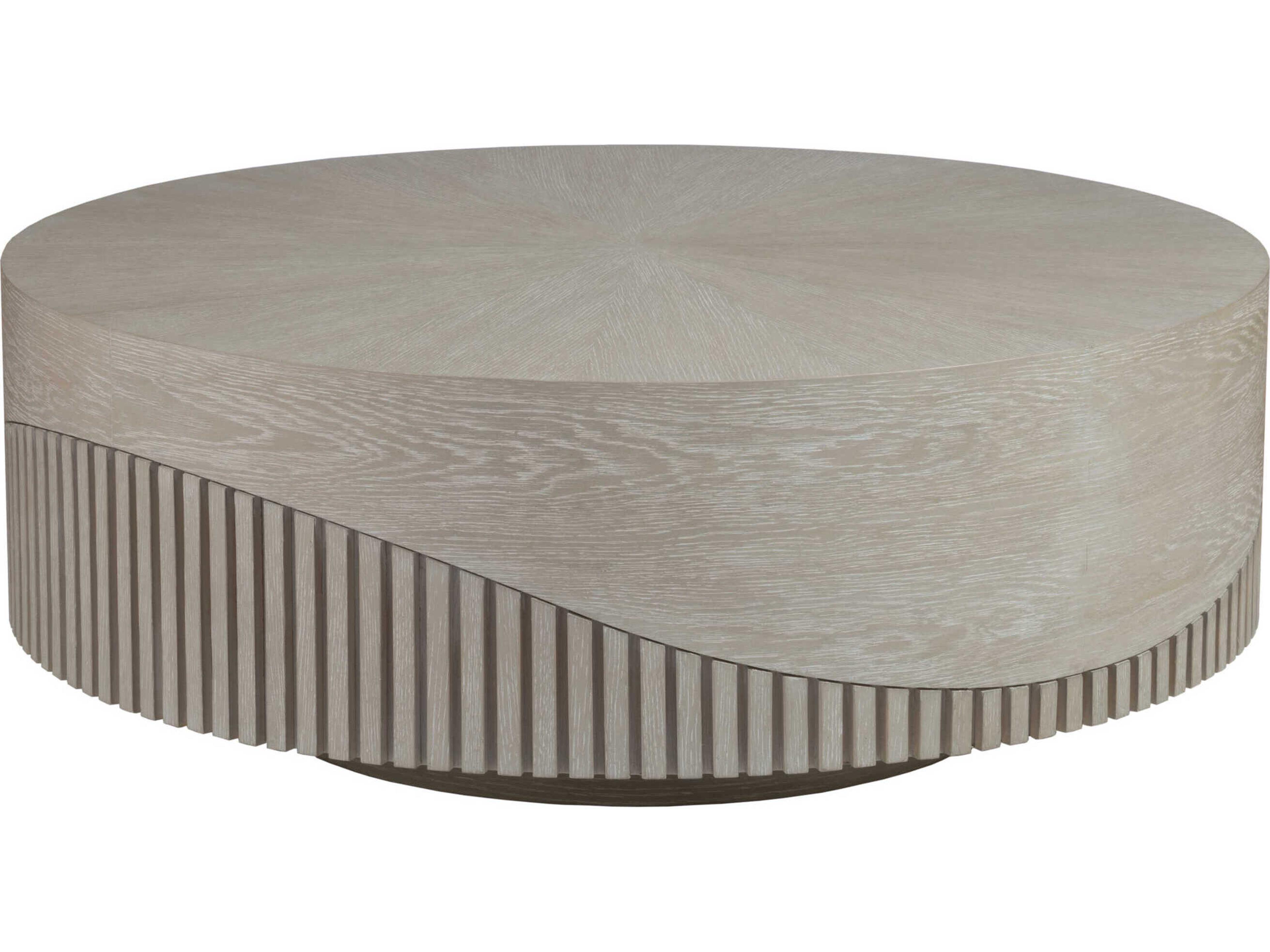 Artistica Signature Designs Daybreak Round Wood Light Taupe Cocktail Table