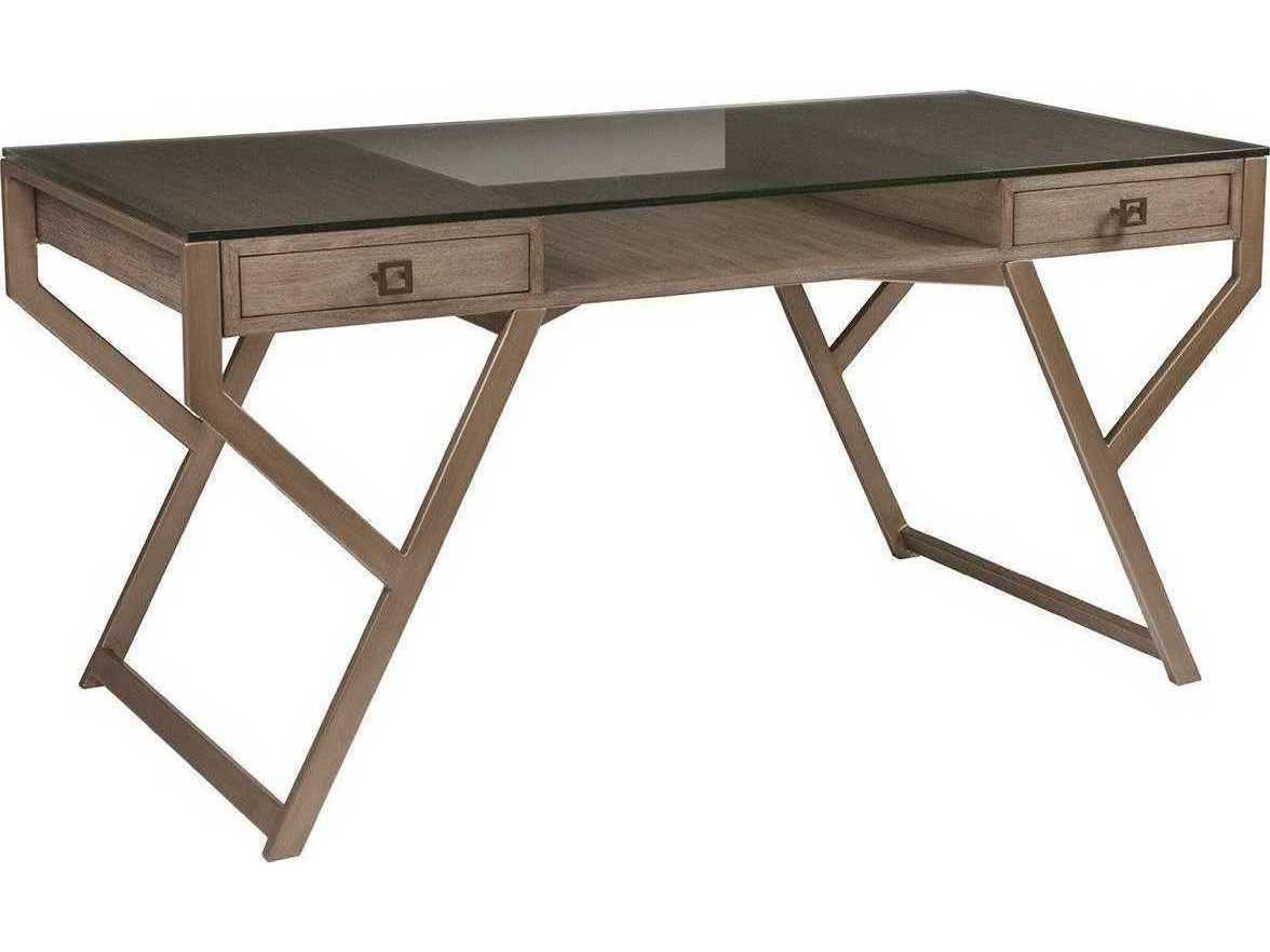 Artistica Interlaken Grigio Brown Mahogany Wood Secretary Desk