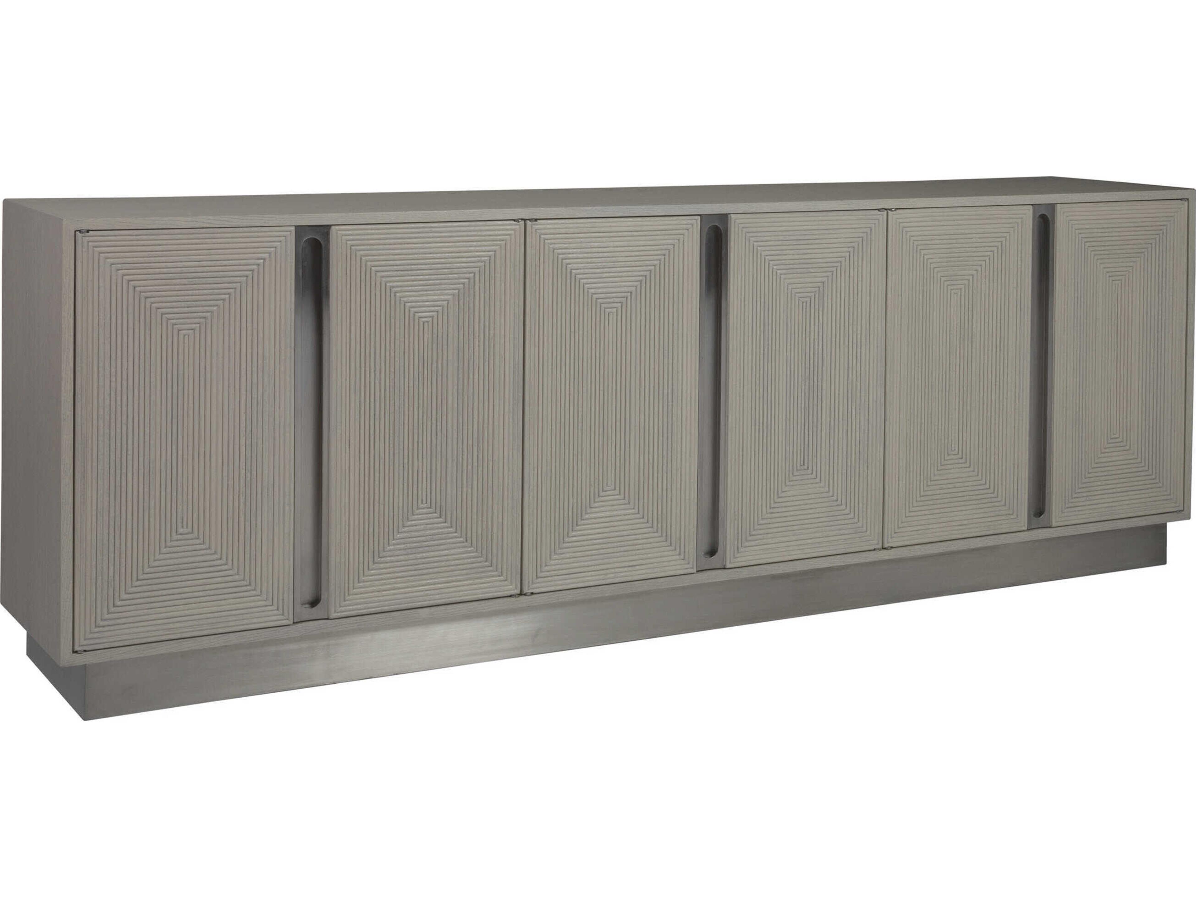 Artistica Gradient 101" Antiqued White Media Console