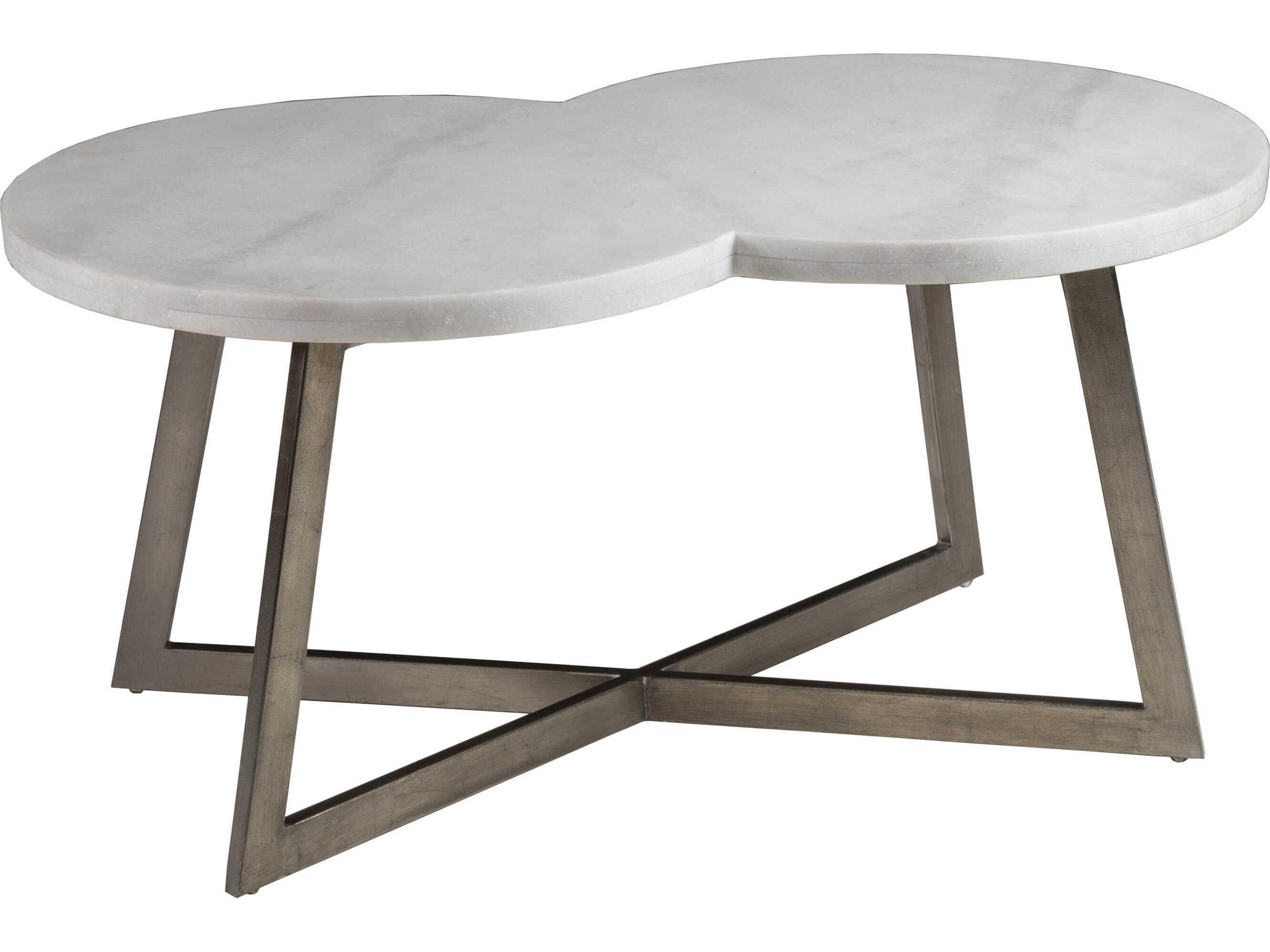 Artistica Aristo Marble Silver Leaf Coffee Table