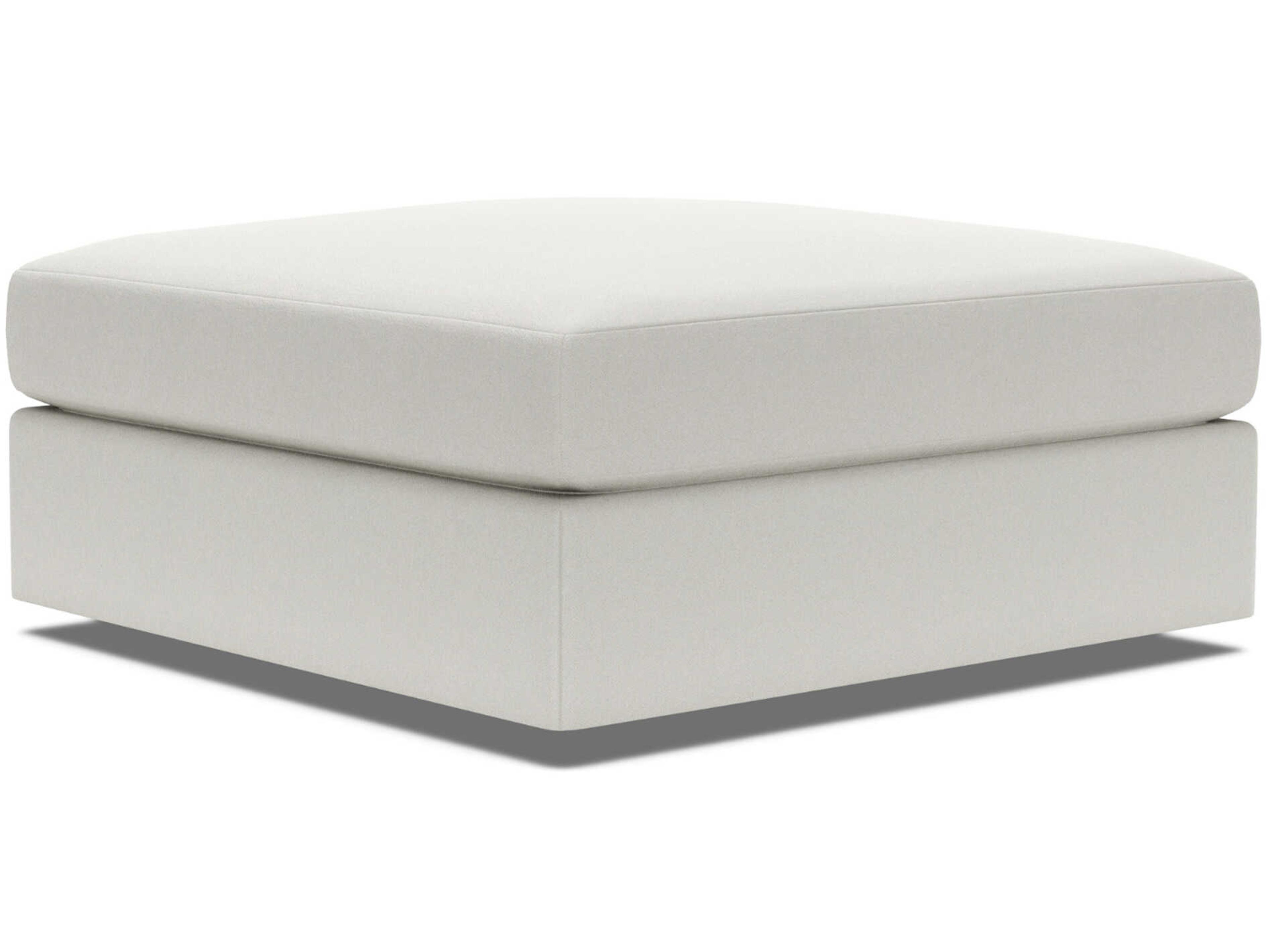 Artistica Upholstery Vivien White Upholstered Ottoman