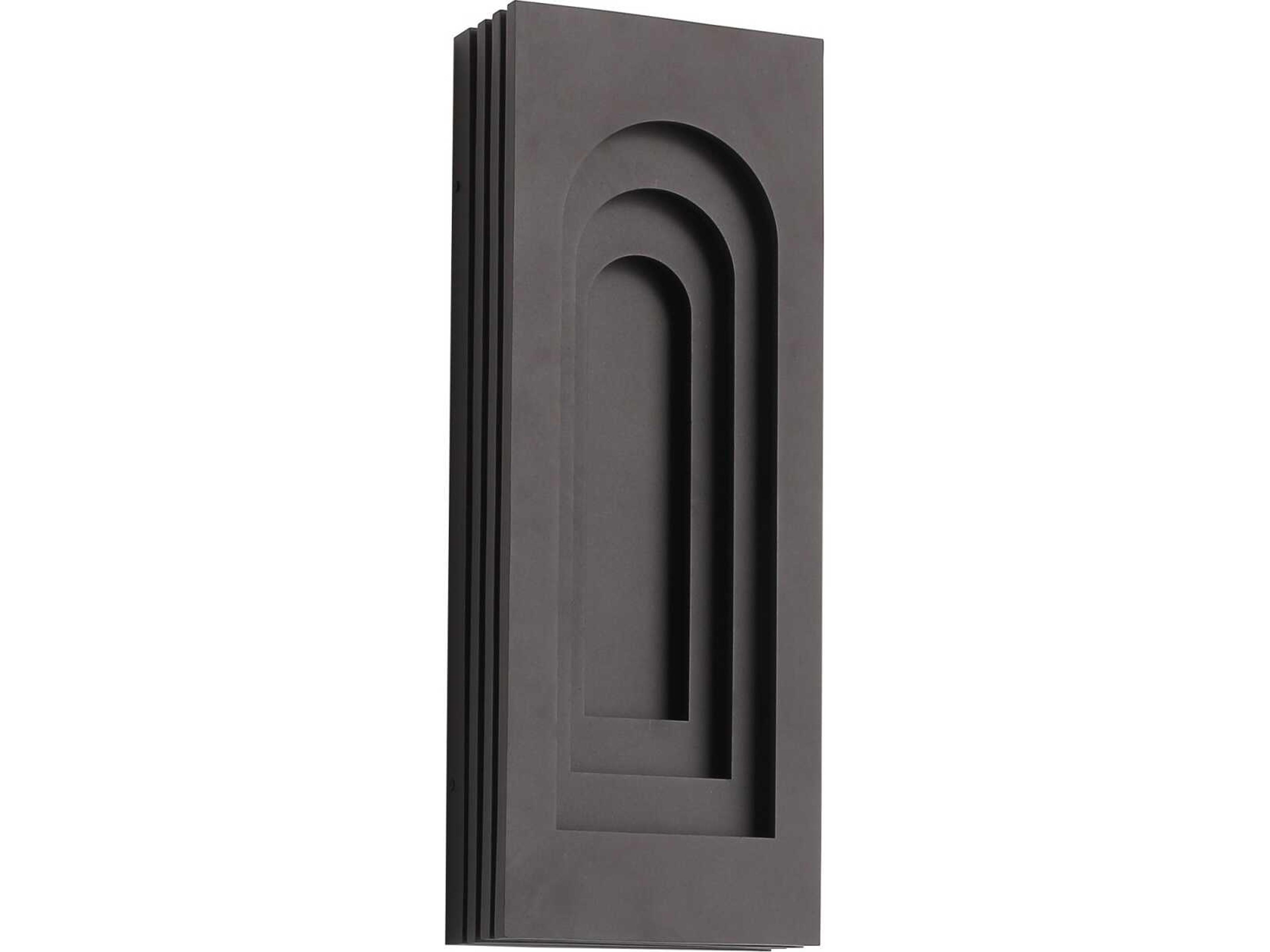 Rectangular Curved Top 1-Light Outdoor Wall Light
