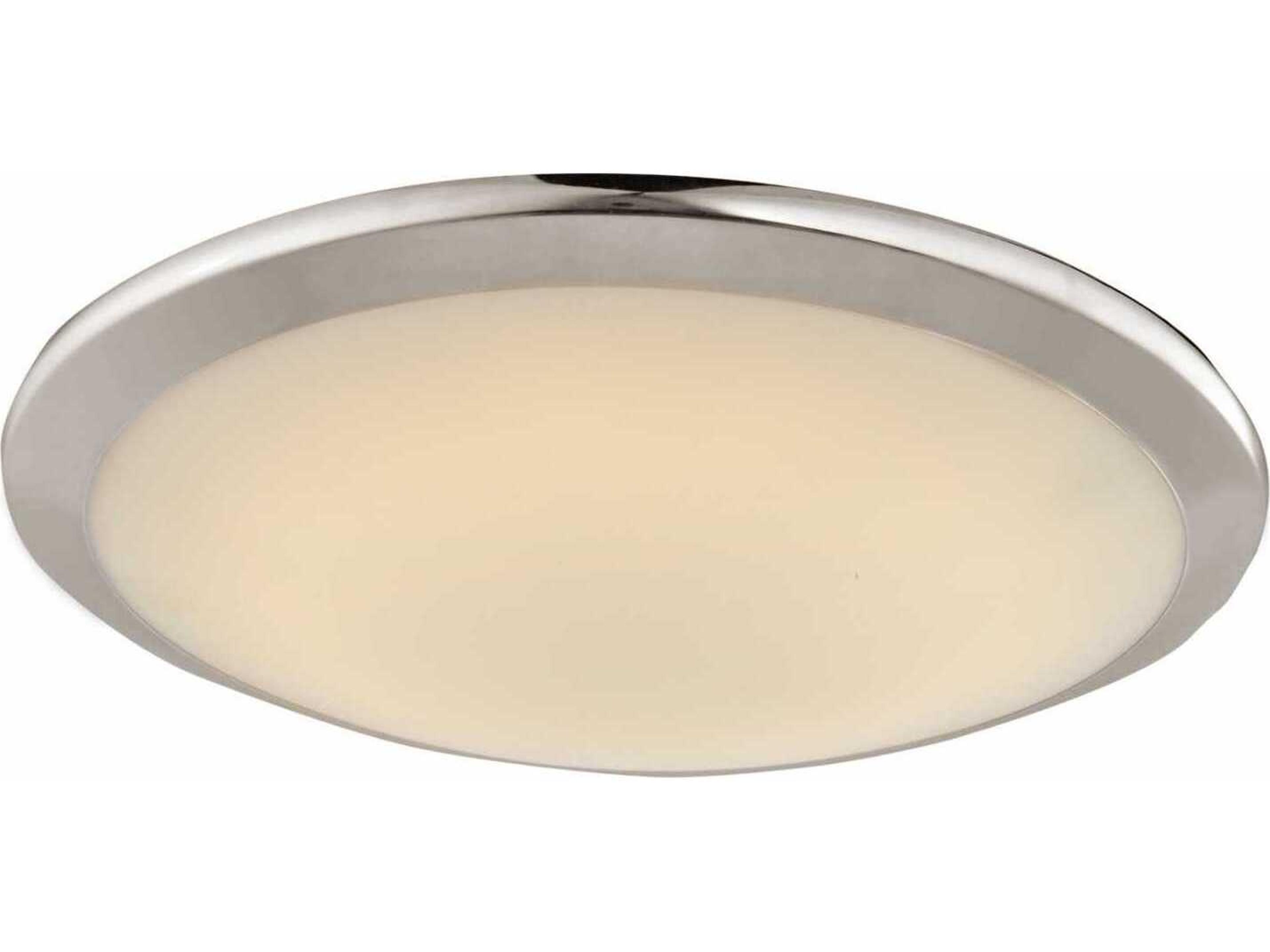 Avenue Lighting Cermack St Brushed Nickel Round Flush Mount