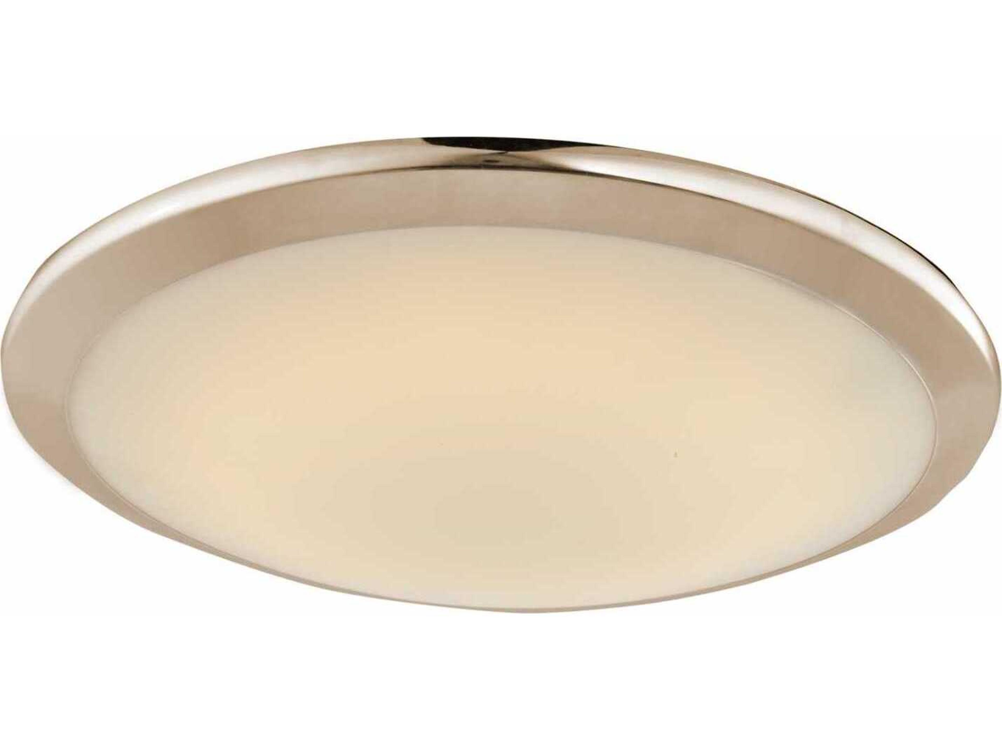 Avenue Lighting Cermack St Brushed Nickel Round Flush Mount