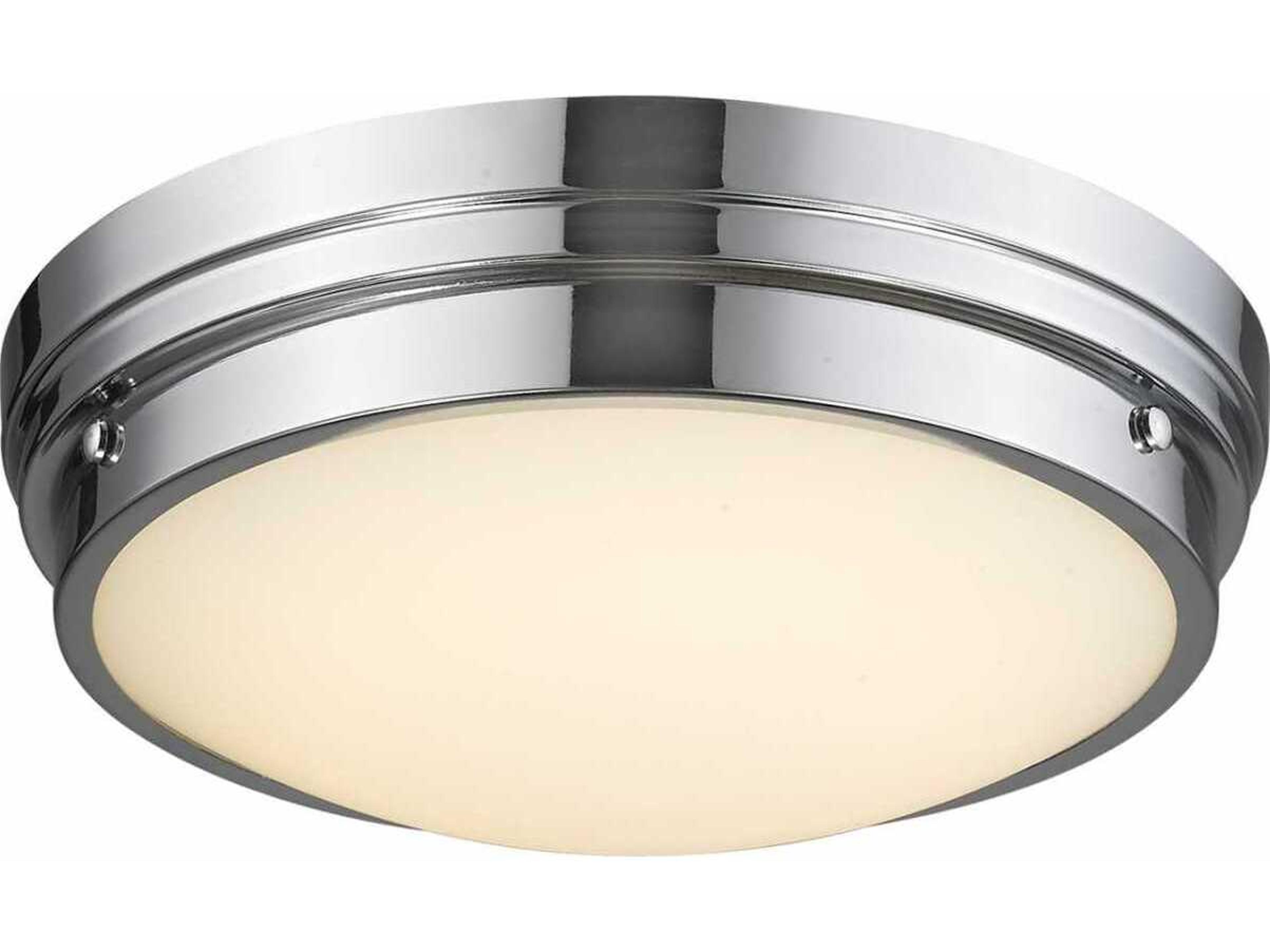 Avenue Lighting Cermack St Polished Chrome Round Flush Mount