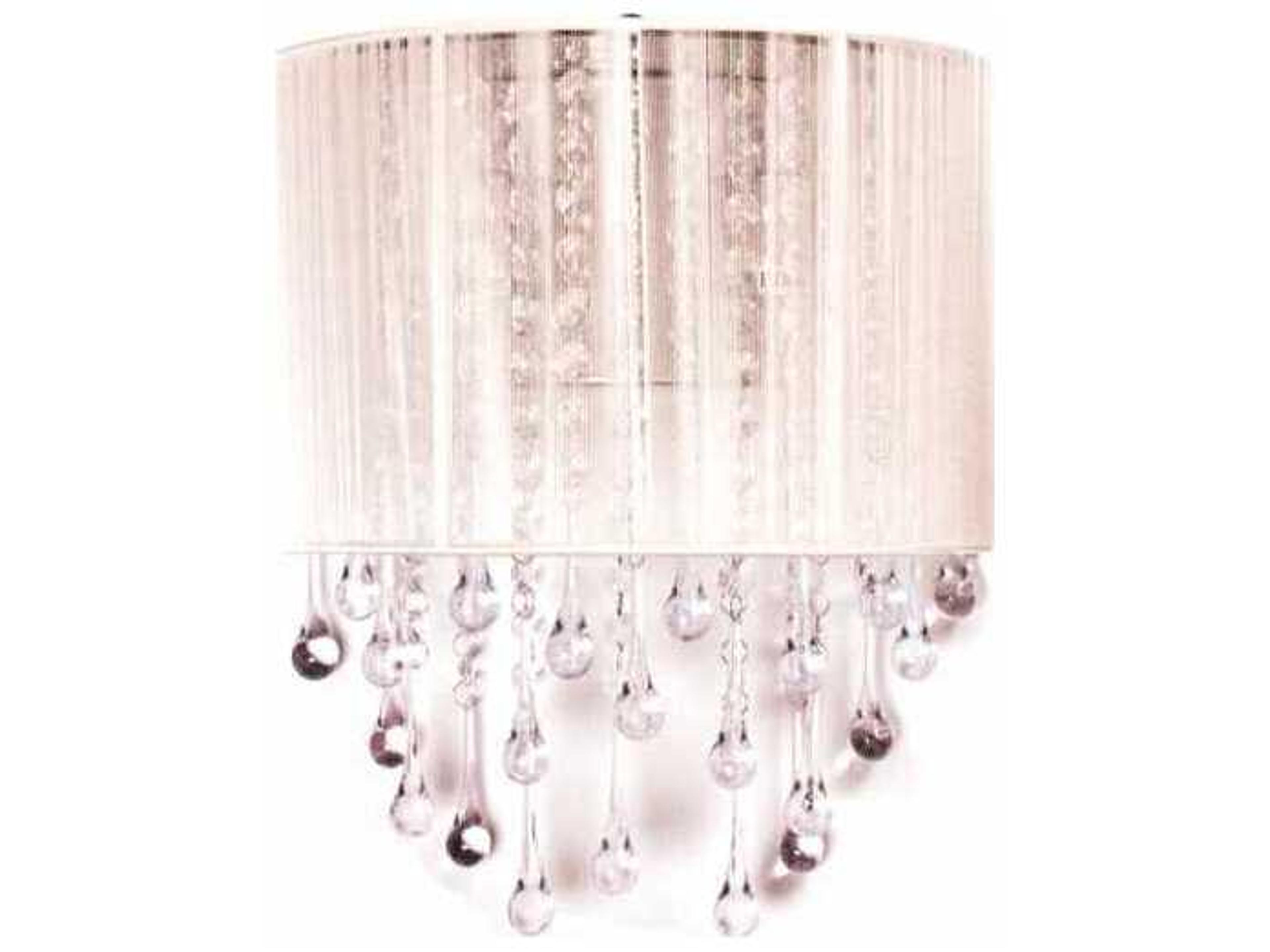 Avenue Lighting Beverly Dr 2-Light White Silk String Wall Sconce