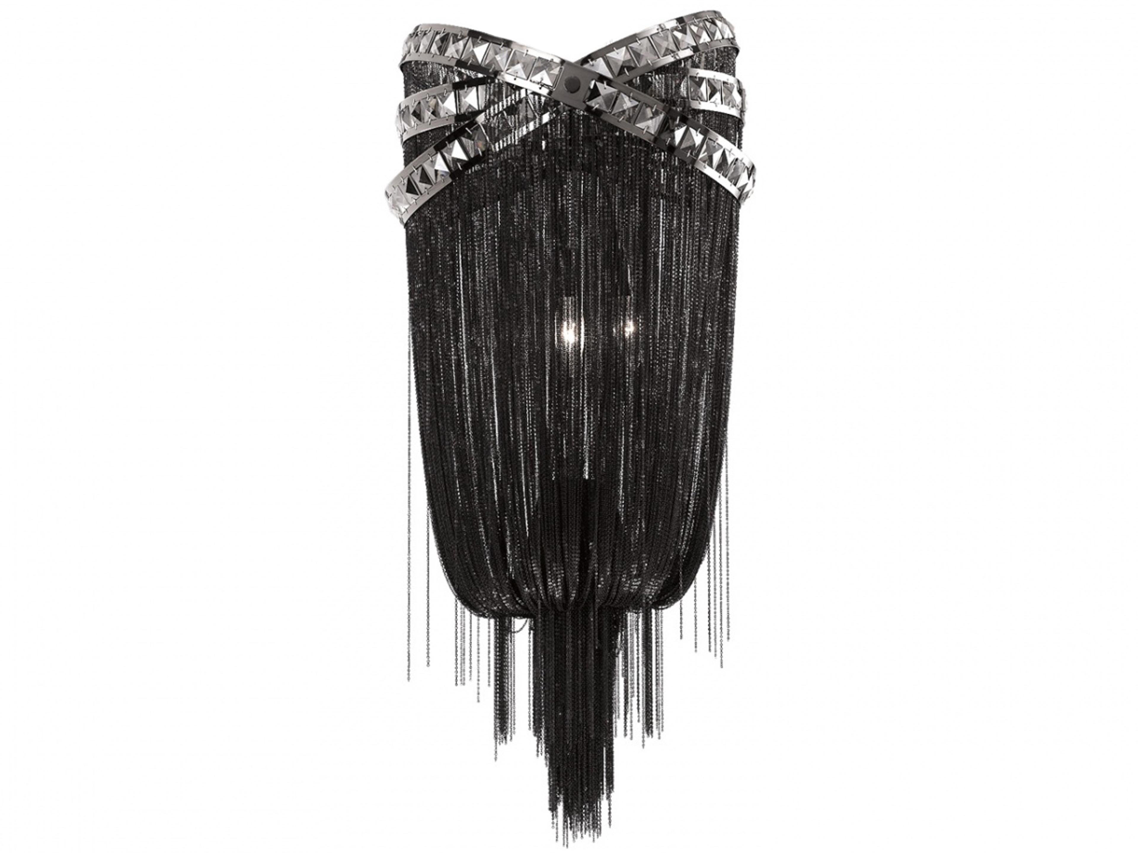 Avenue Lighting Wilshire Blvd 4-Light Black Chrome Wall Sconce