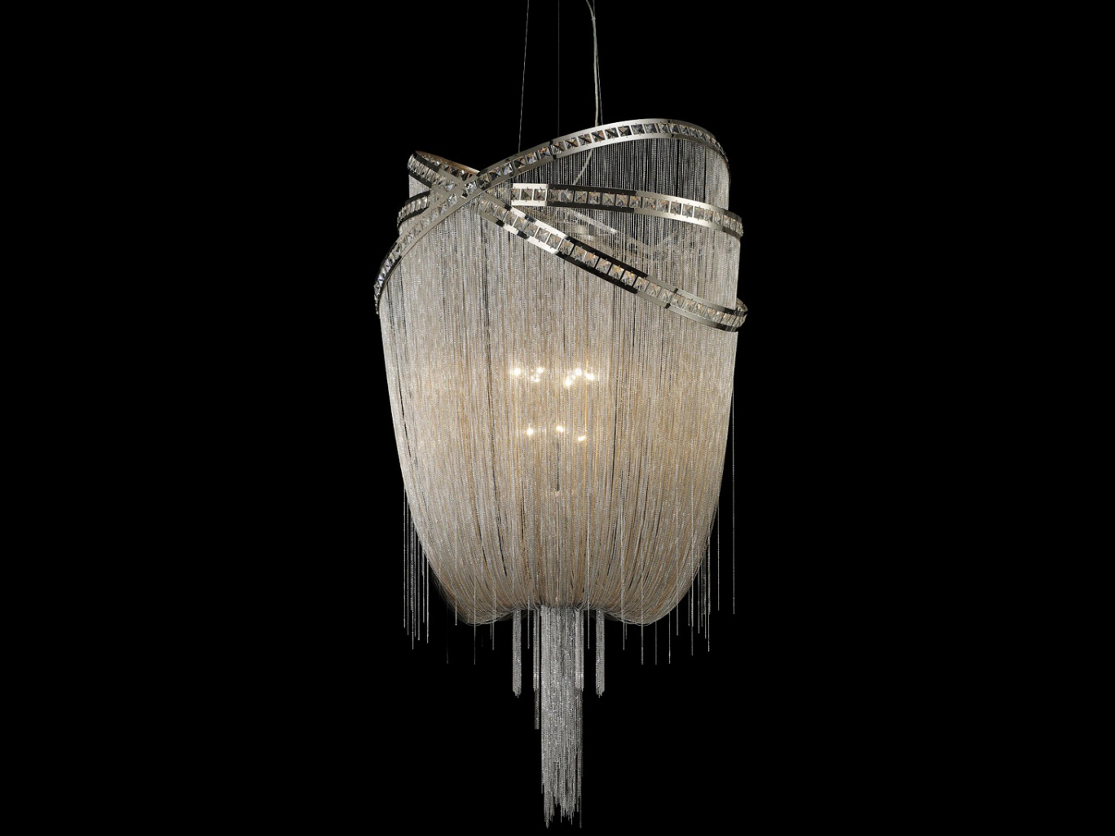 Avenue Lighting Wilshire Blvd 9-Light Polish Nickel Chandelier