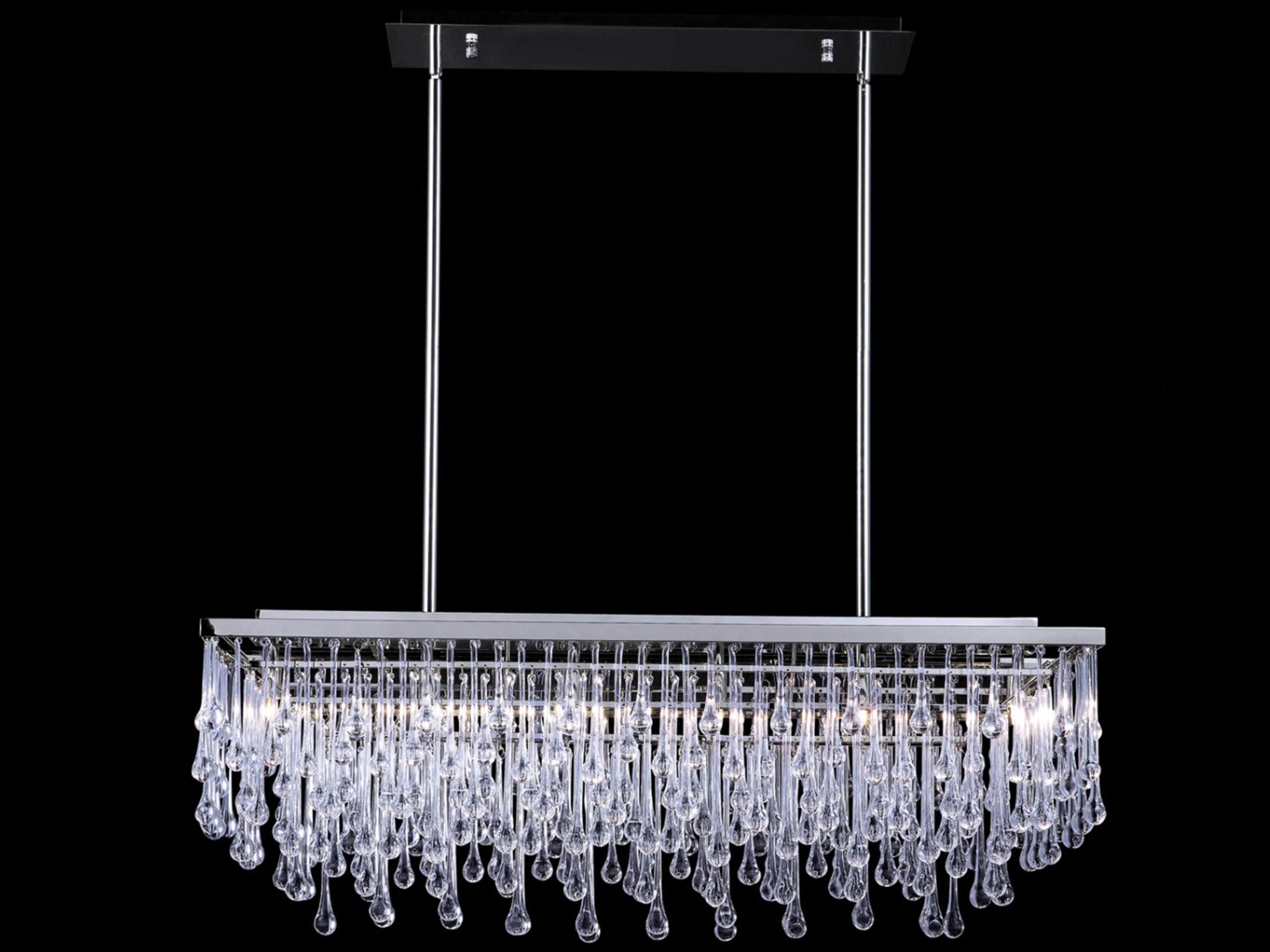 Avenue Lighting Hollywood Blvd 6-Light Polish Nickel Island Pendant