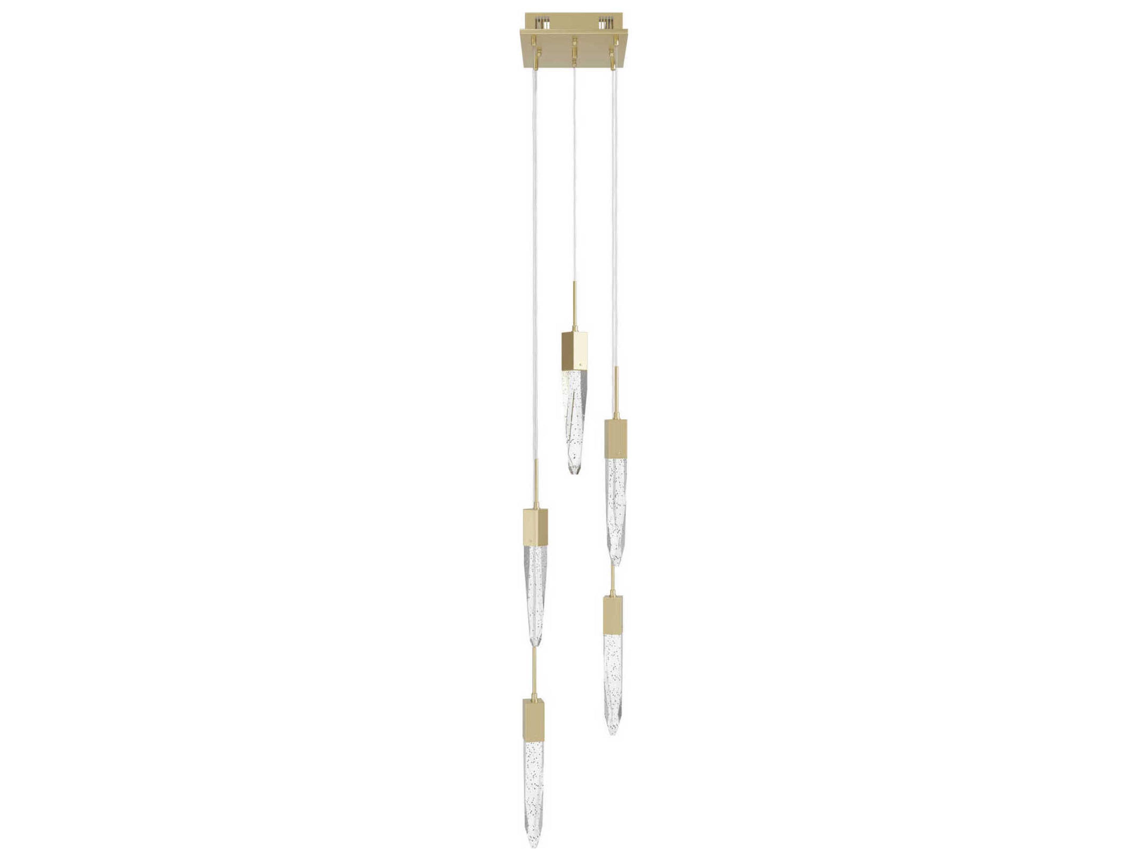 Avenue Lighting Aspen 5-Light Brushed Brass Linear Pendant