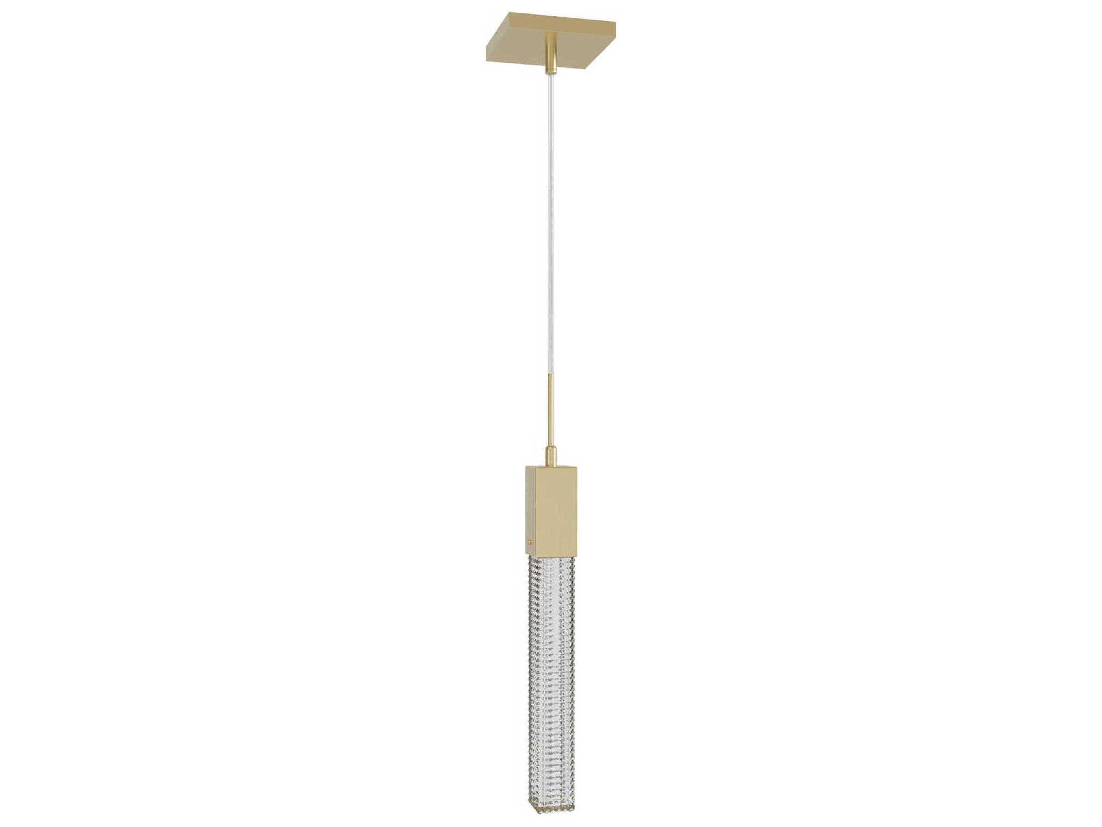 Avenue Lighting Boa 1-Light Brushed Brass Linear Mini Pendant