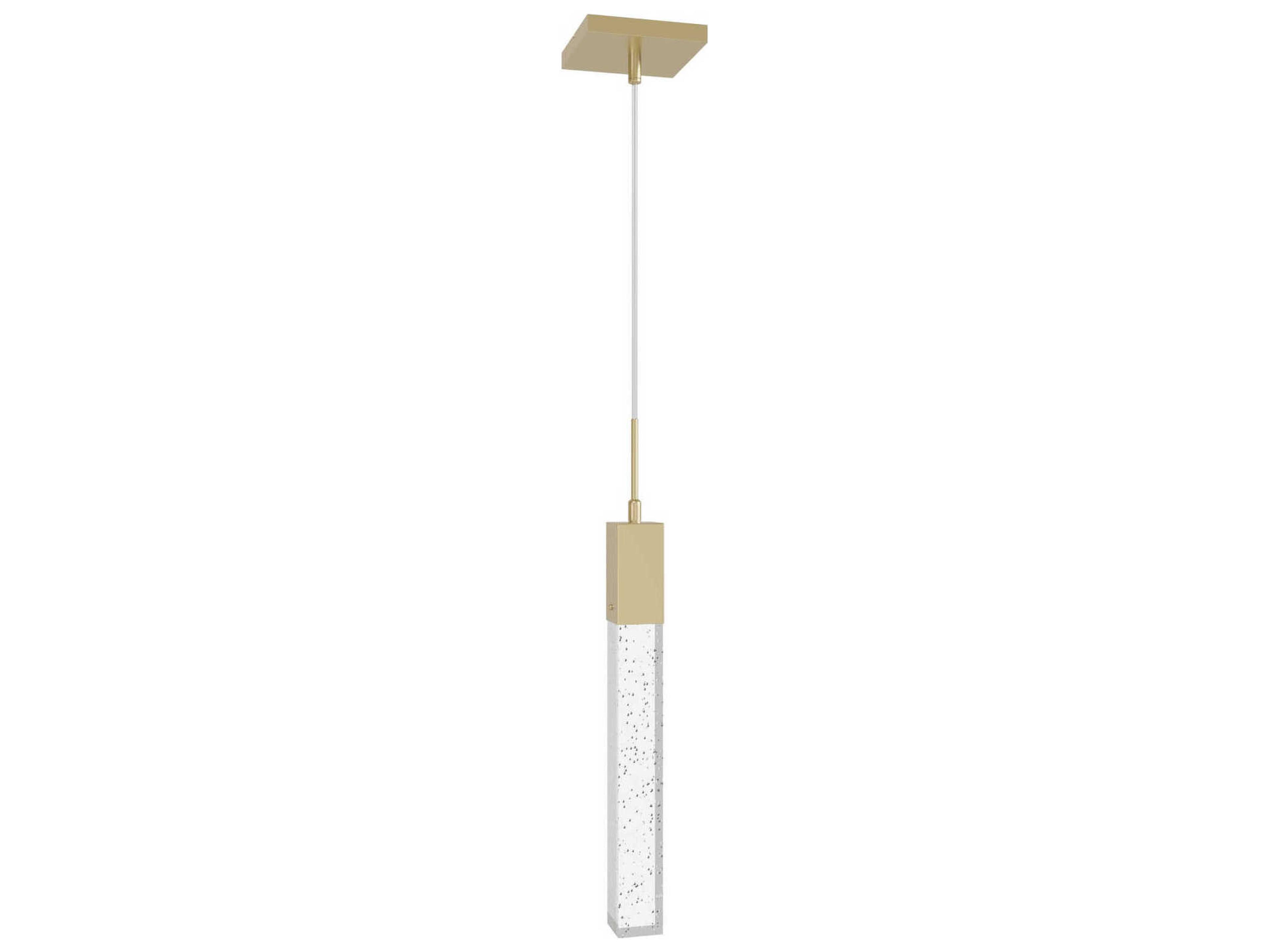The Original Glacier 1-Light Brushed Brass Linear Pendant