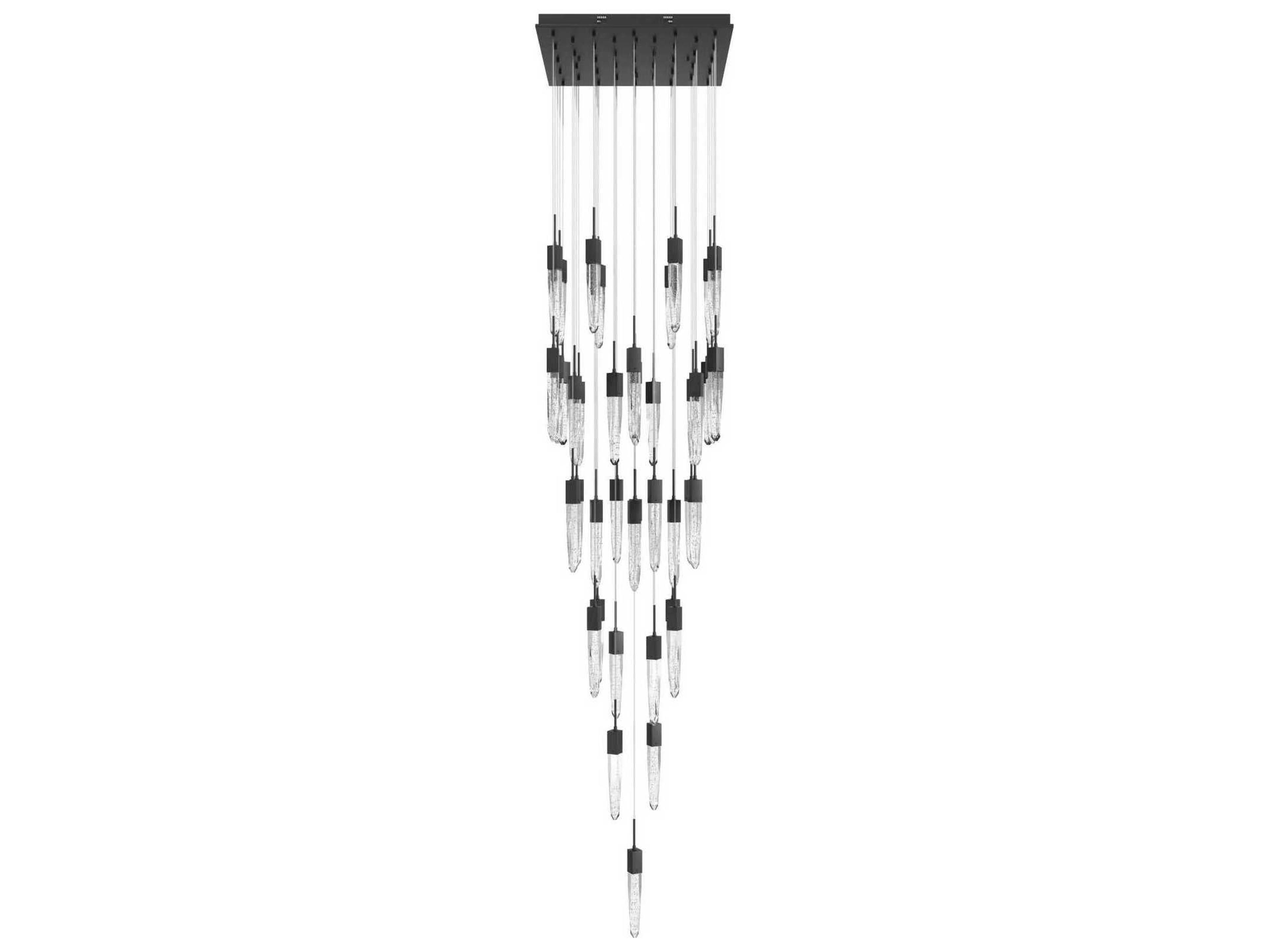 Avenue Lighting Aspen 41-Light Black Linear Pendant
