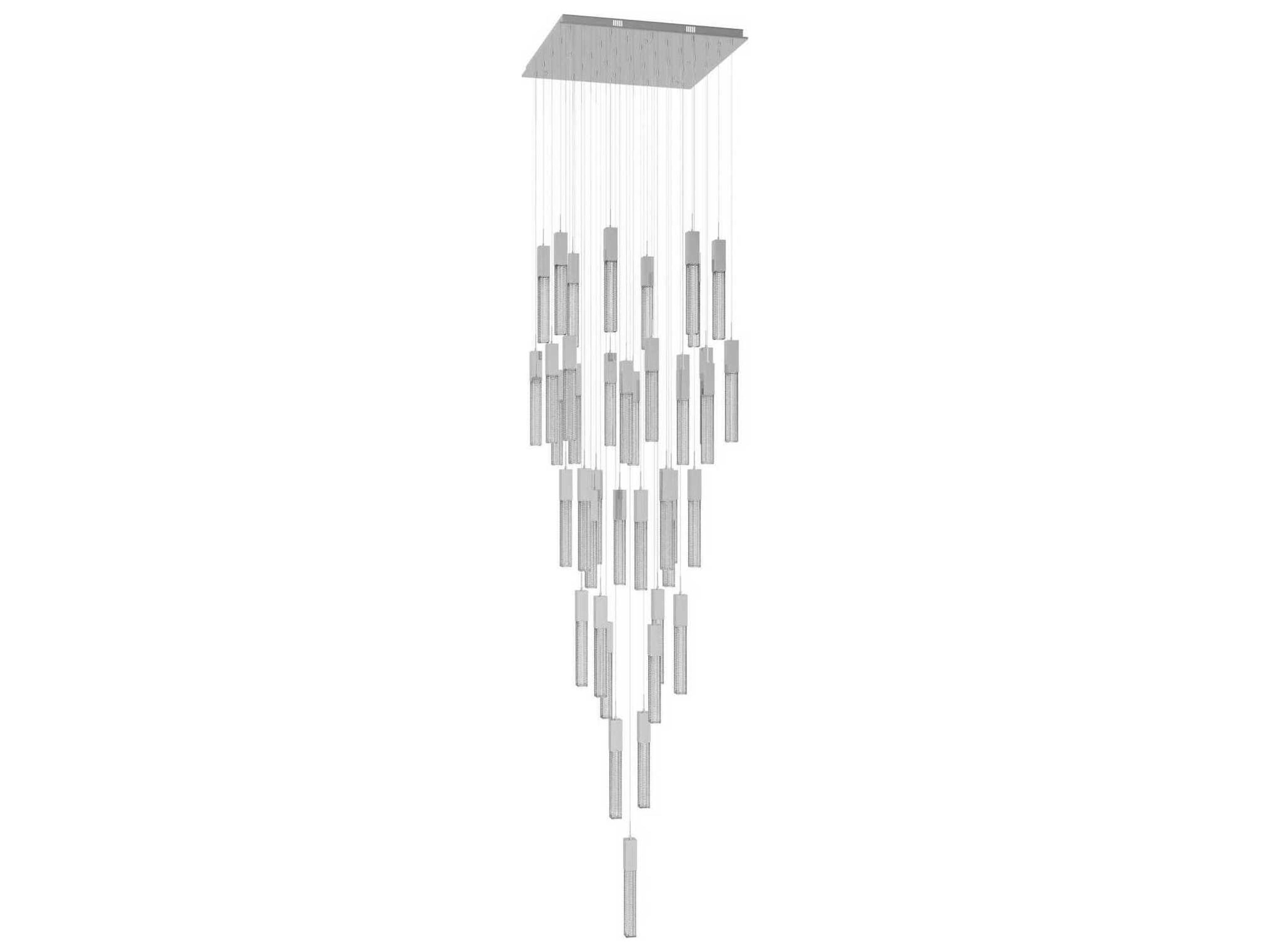 Avenue Lighting Boa 41-Light Polished Chrome Linear Pendant