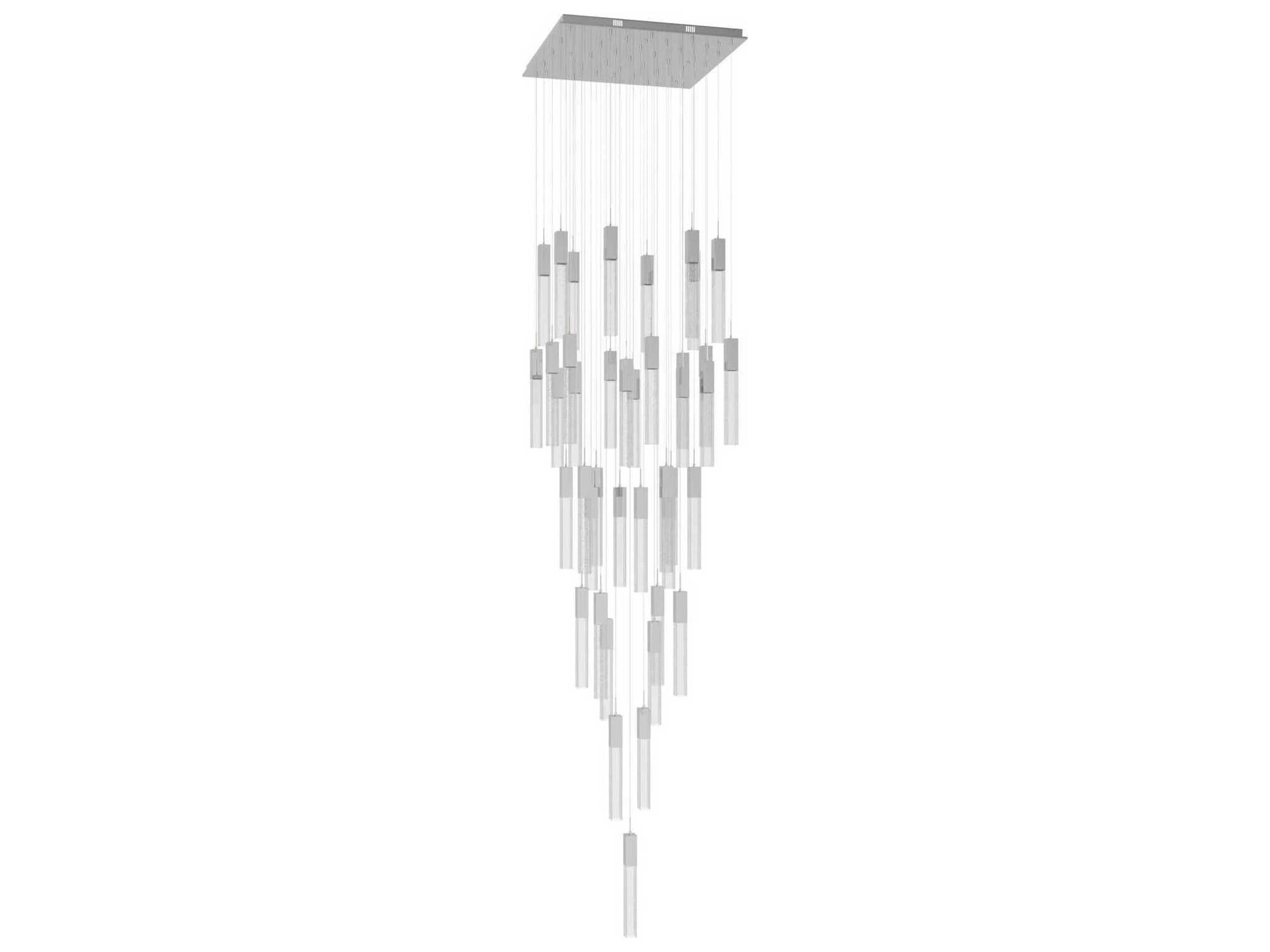 Avenue Lighting The Original Glacier 41-Light Polished Chrome Linear Pendant