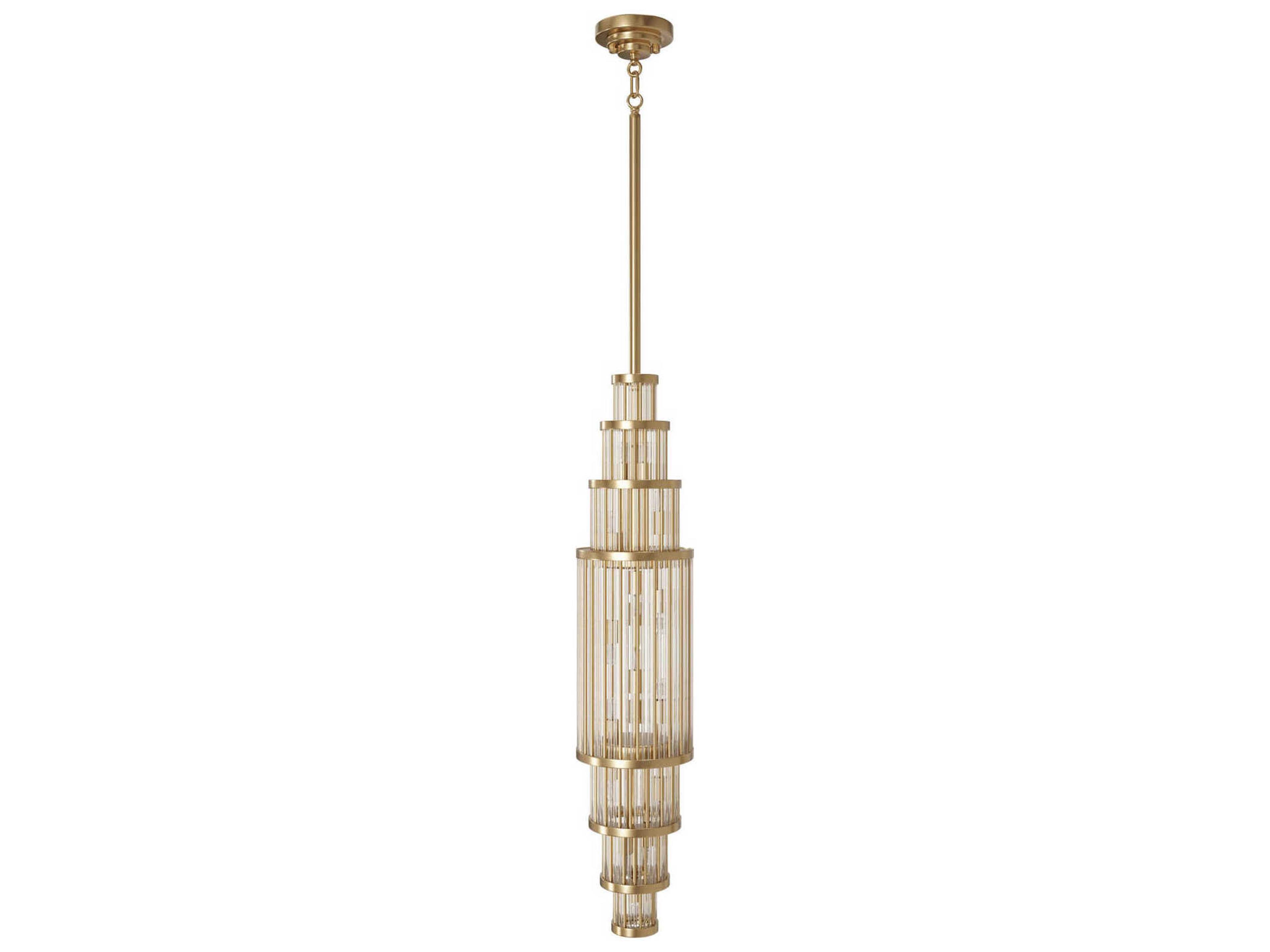 Avenue Lighting Waldorf 13-Light Aged Brass Tiered Mini Pendant