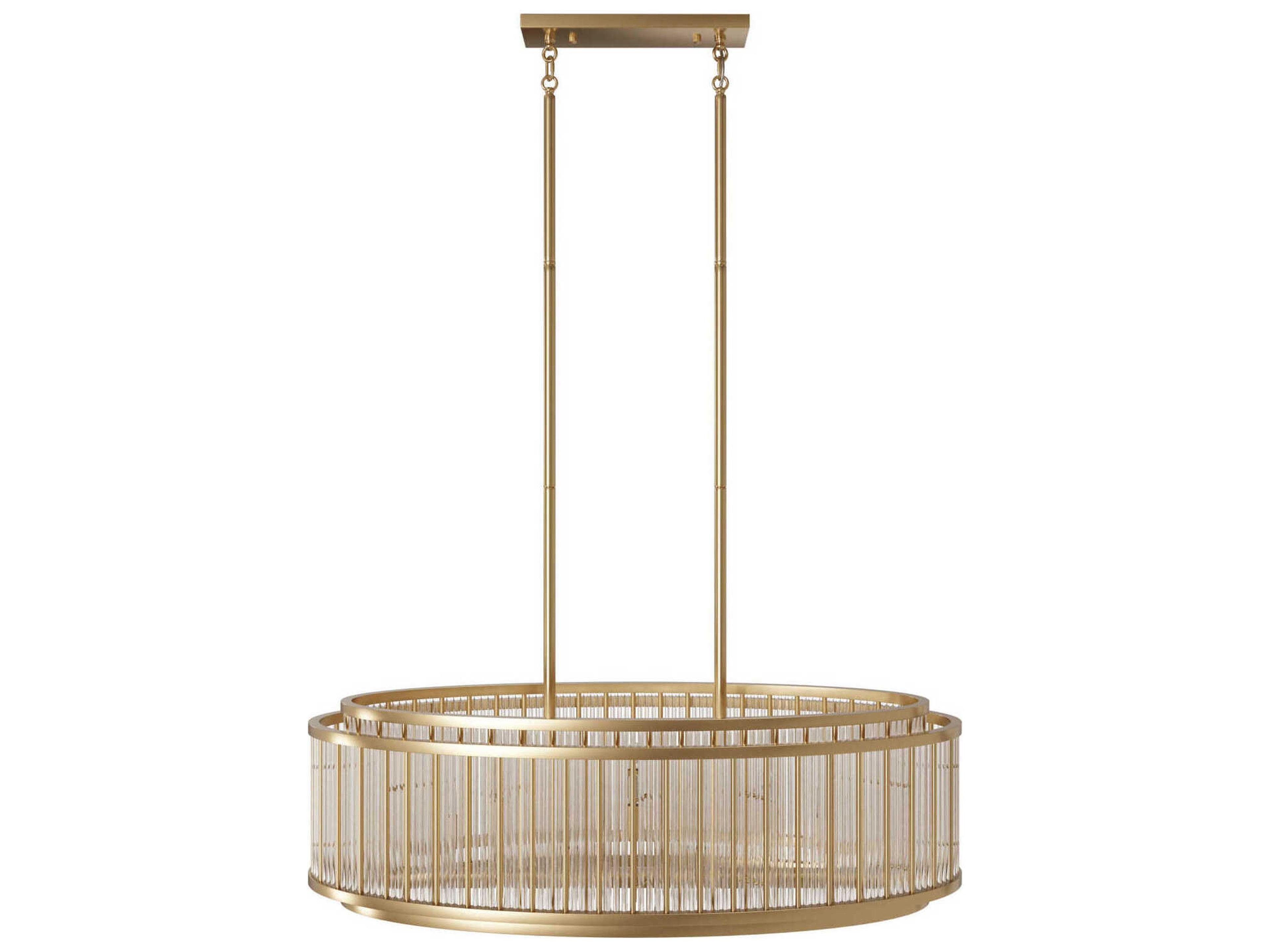 Avenue Lighting Waldorf 16-Light Aged Brass Island Pendant