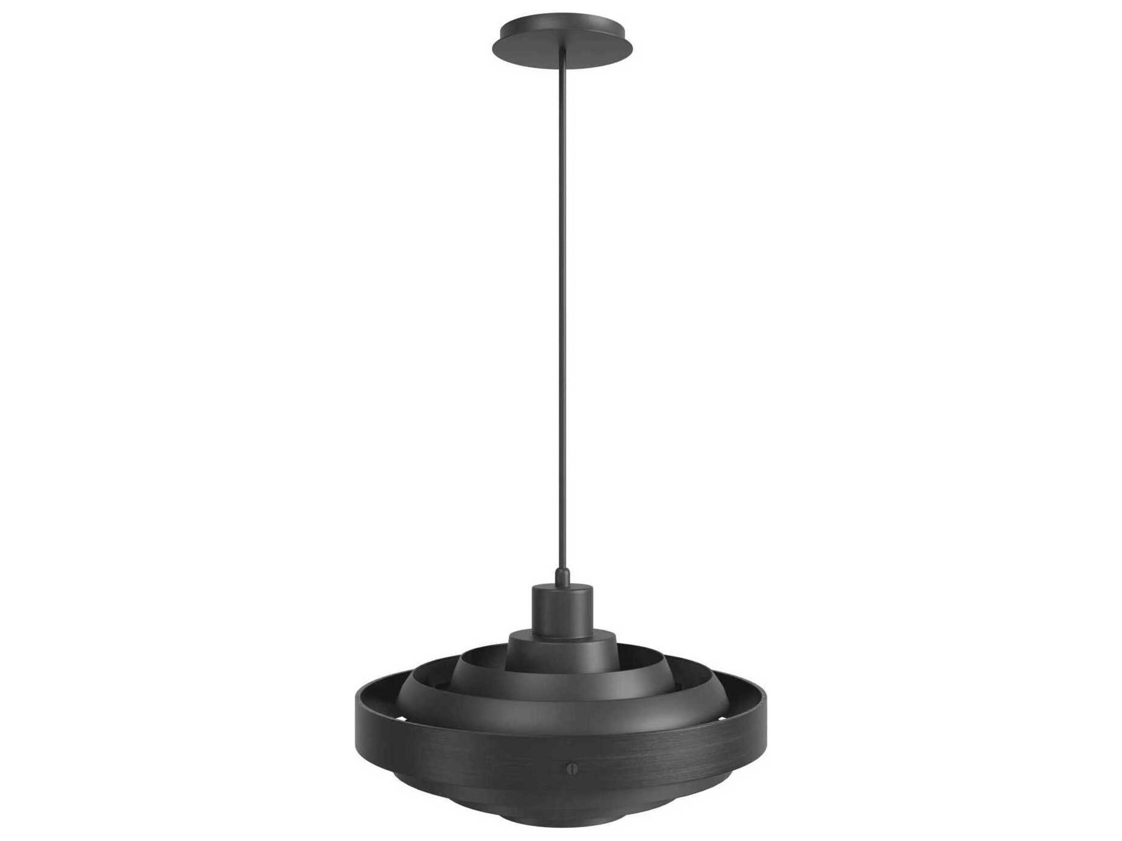 Avenue Lighting Newport 1-Light Black Geometric Pendant