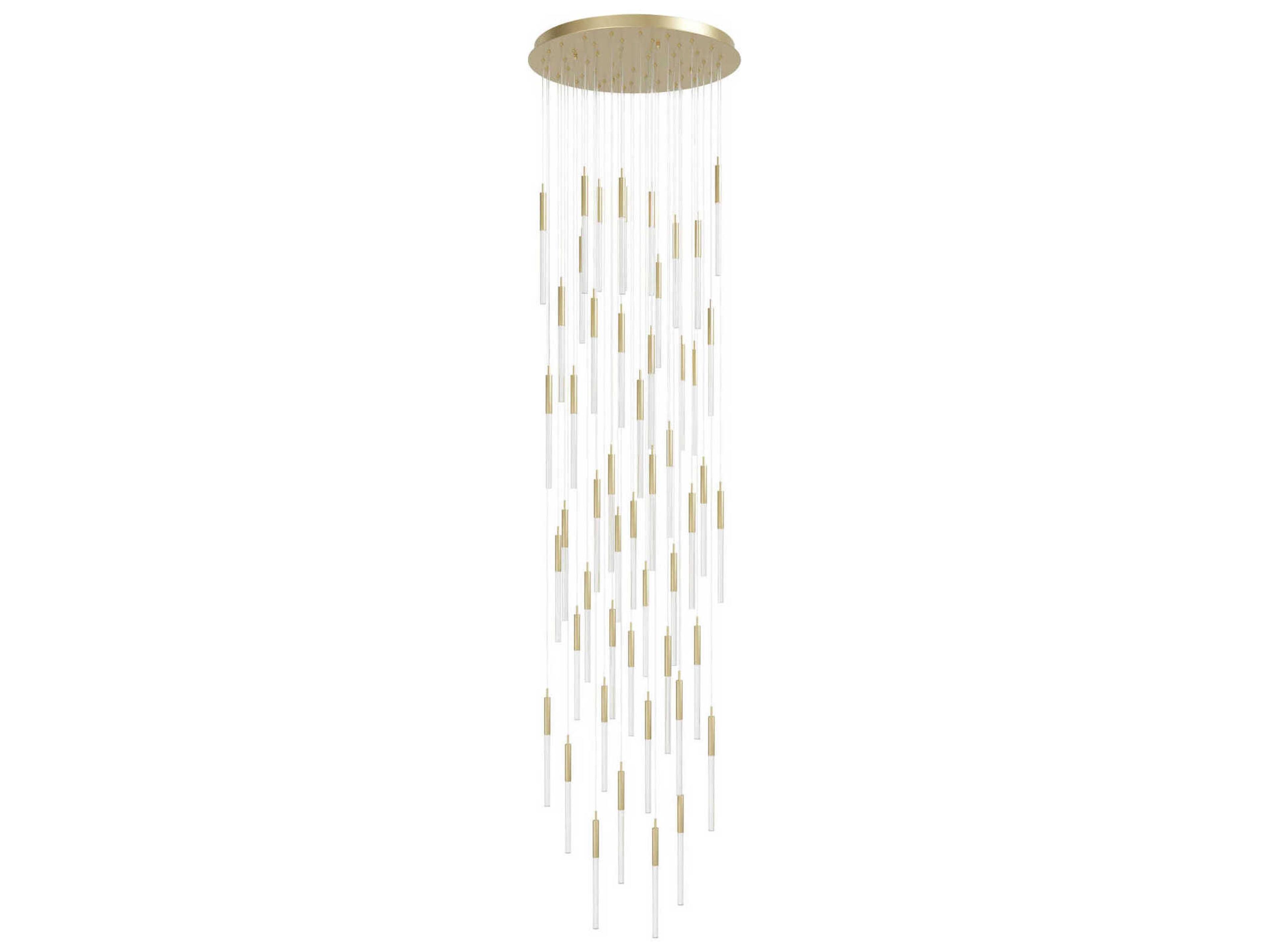 Avenue Lighting Main St 51-Light Brushed Brass Linear Pendant