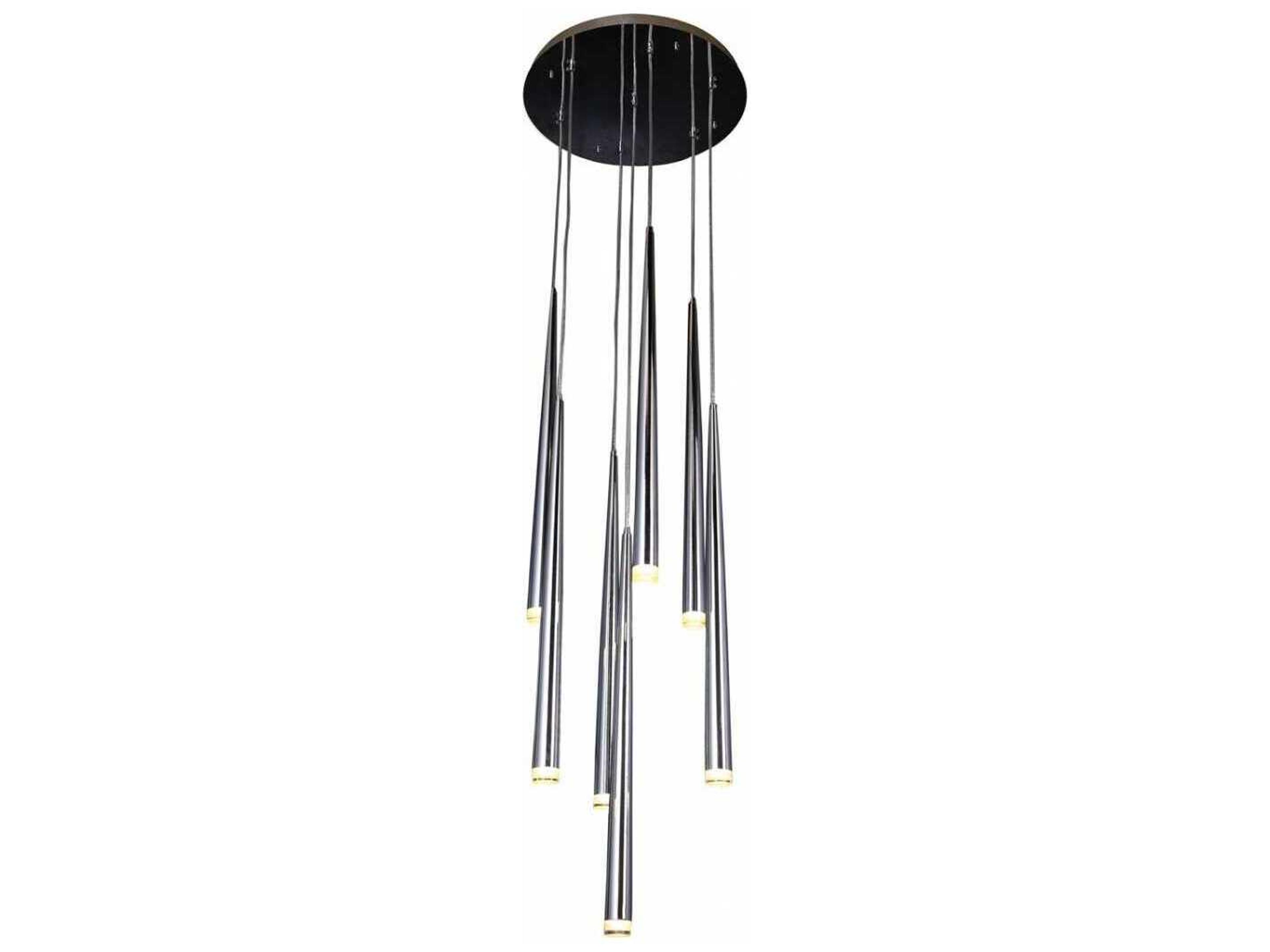 Avenue Lighting Highland Ave 7-Light Chrome Mini Pendant