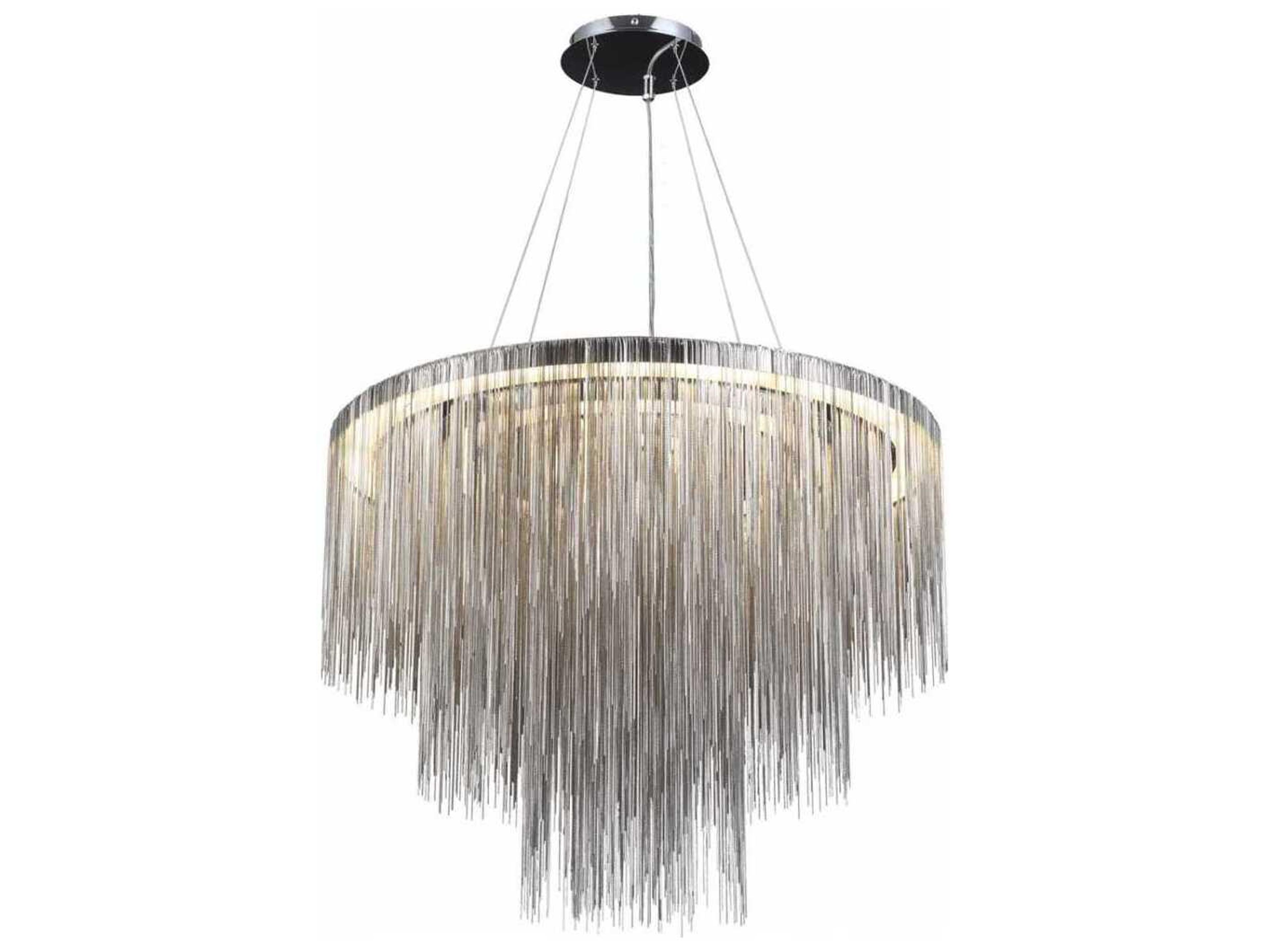 Avenue Lighting Fountain Ave Chrome Round Pendant