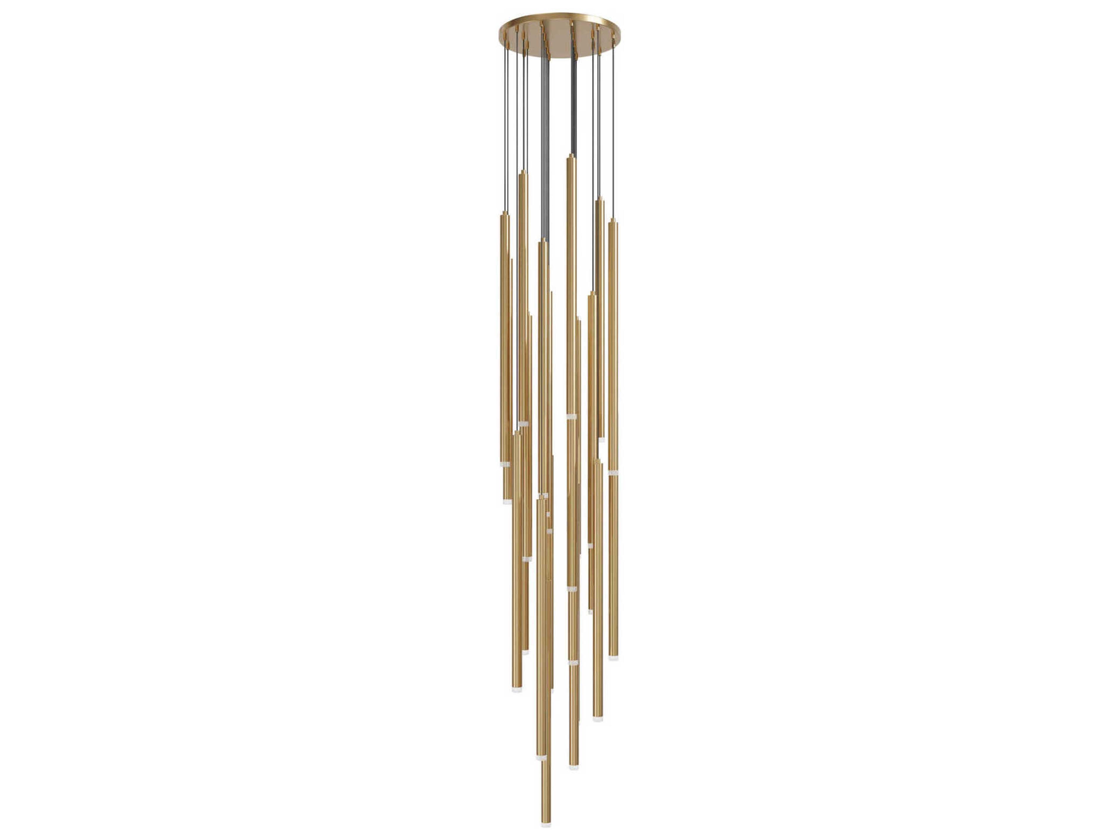 Avenue Lighting Filmore Ave 25-Light Aged Brass Linear Pendant
